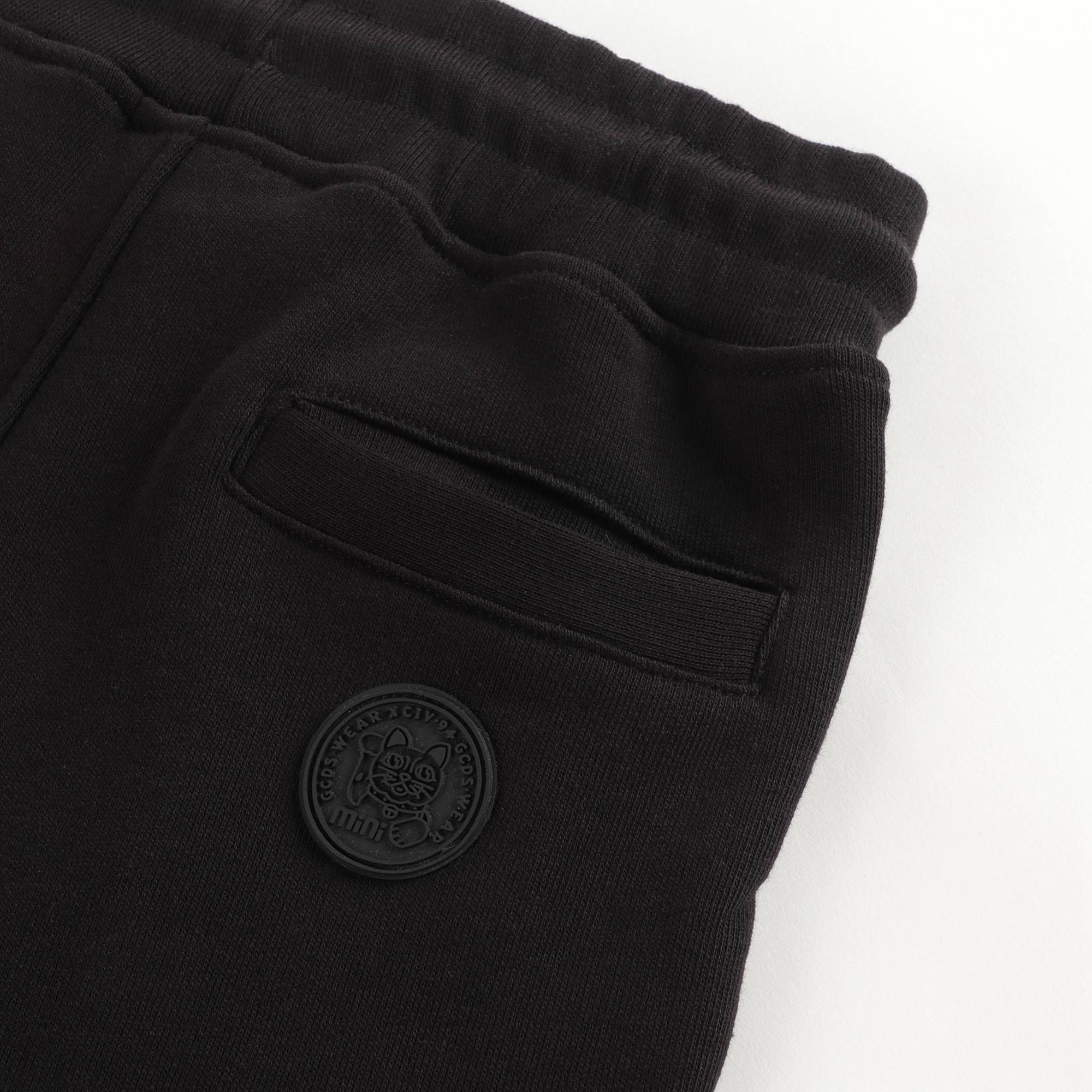 Boys & Girls Black Logo Cotton Trousers