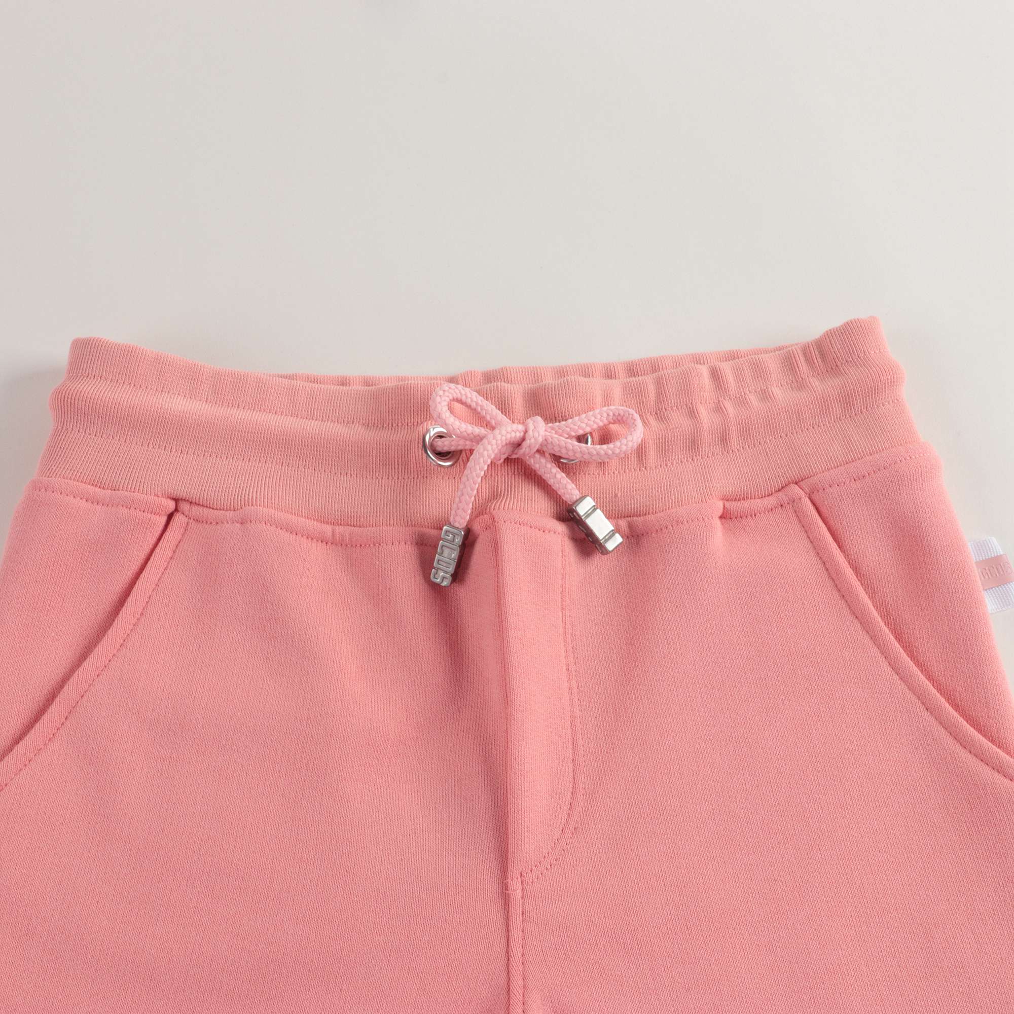 Boys & Girls Pink Logo Cotton Trousers