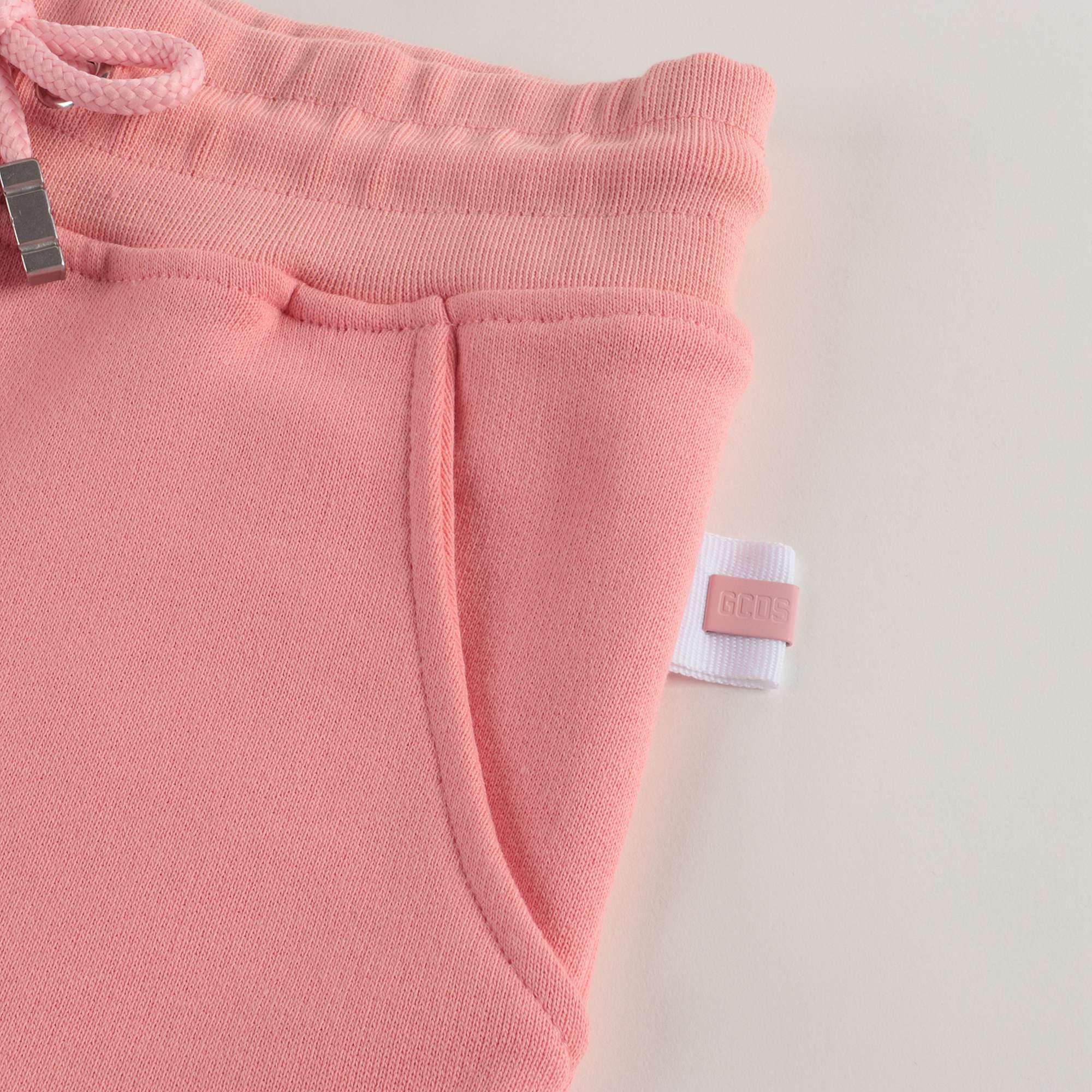 Boys & Girls Pink Logo Cotton Trousers