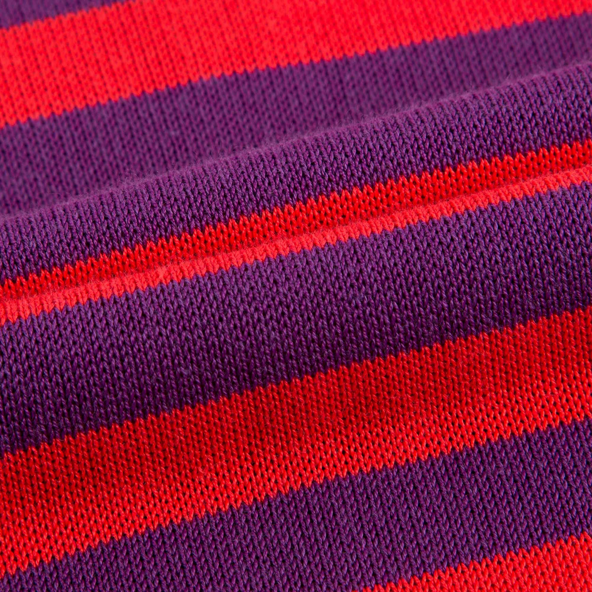 Girls Blue & Red Striped Top