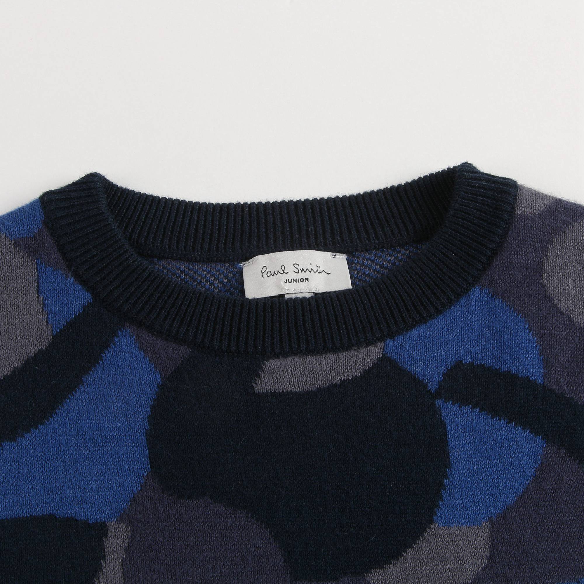 Boys Medium Blue Cotton Sweater