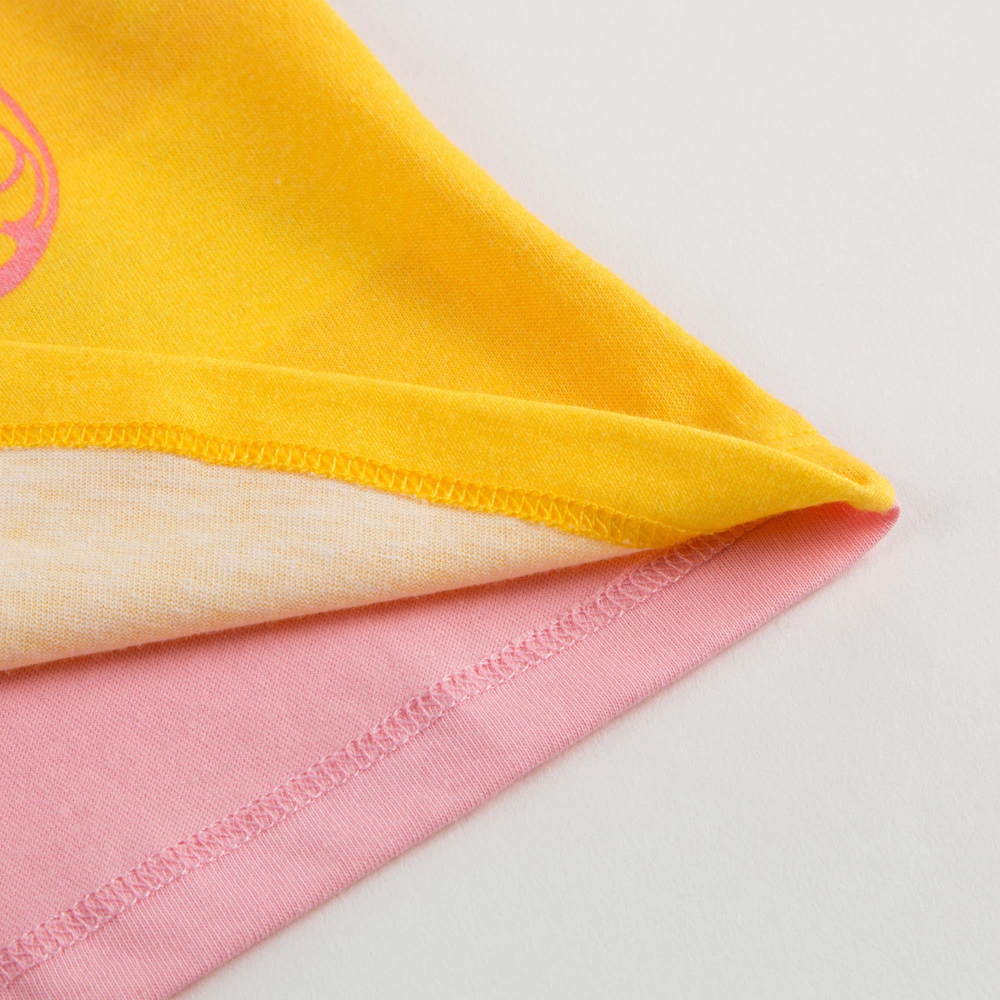 Baby Girls Pink & Yellow Cotton T-shirt