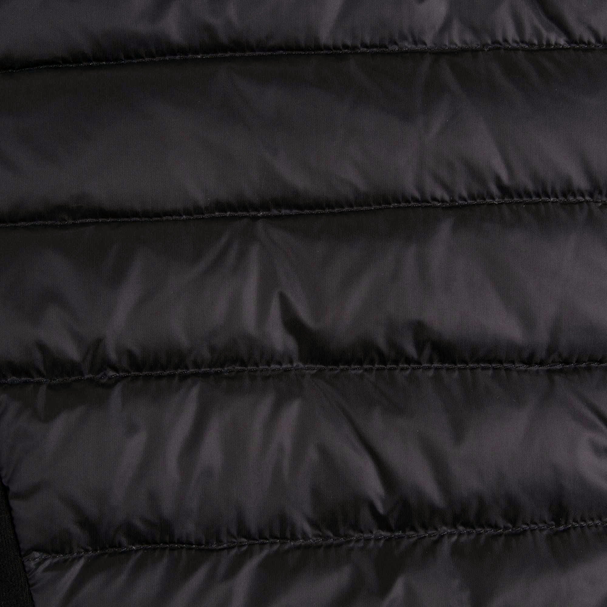 Girls Black Cotton Hooded Cardigan