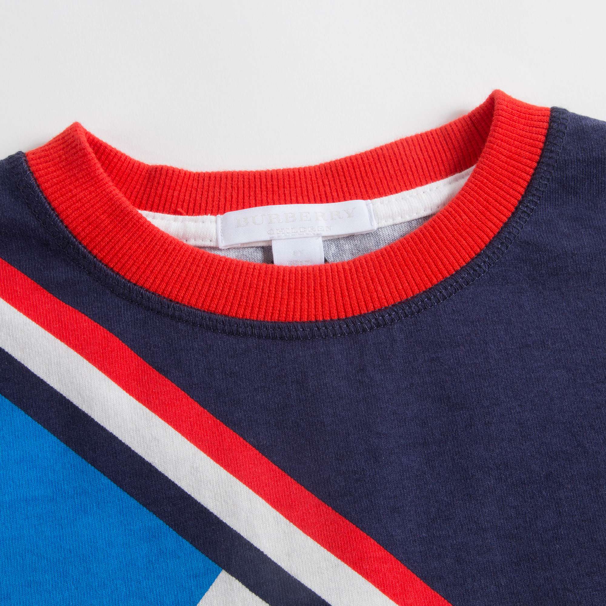 Boys Stitching Logo Cotton T-shirt
