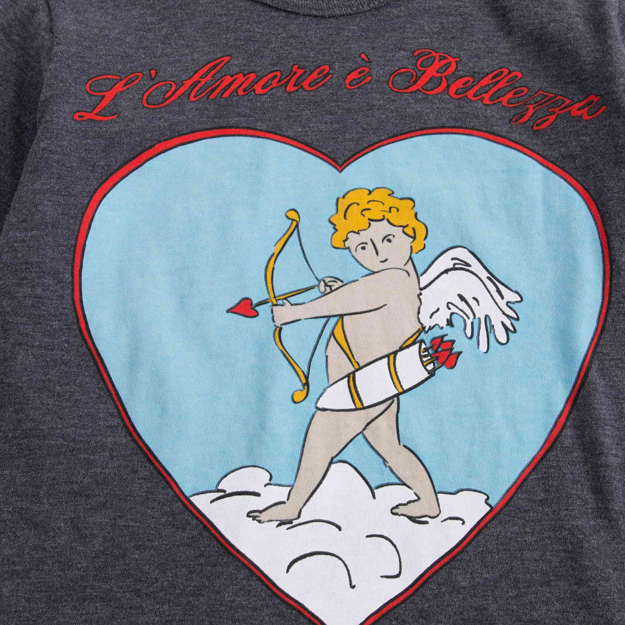 Baby Melange Grey Cotton T-shirt