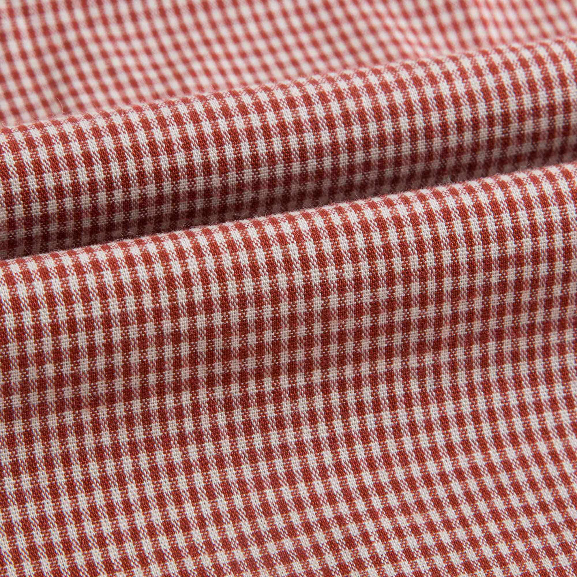 Baby Girls Red Micro Check Cotton Blouse