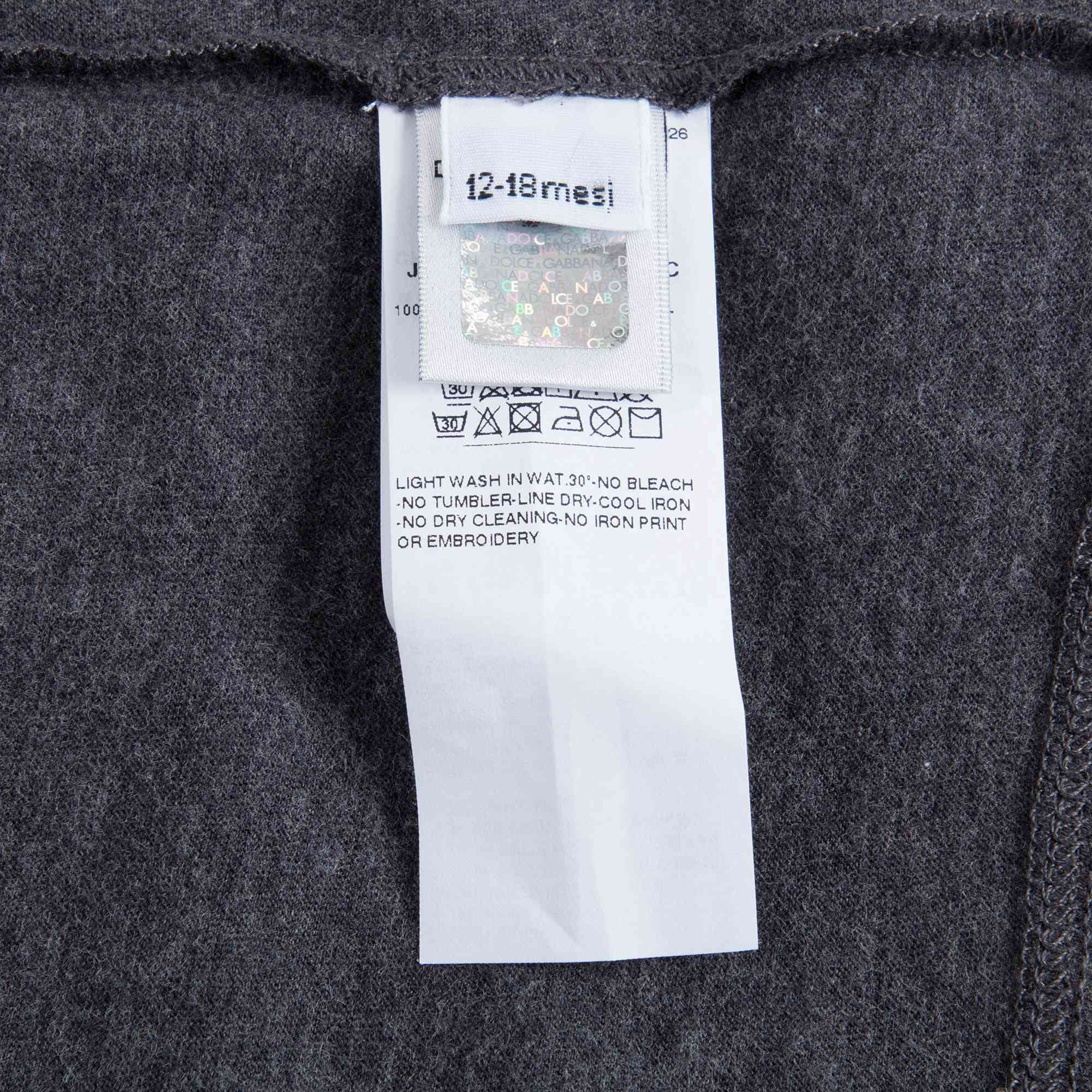 Baby Melange Grey Cotton T-shirt