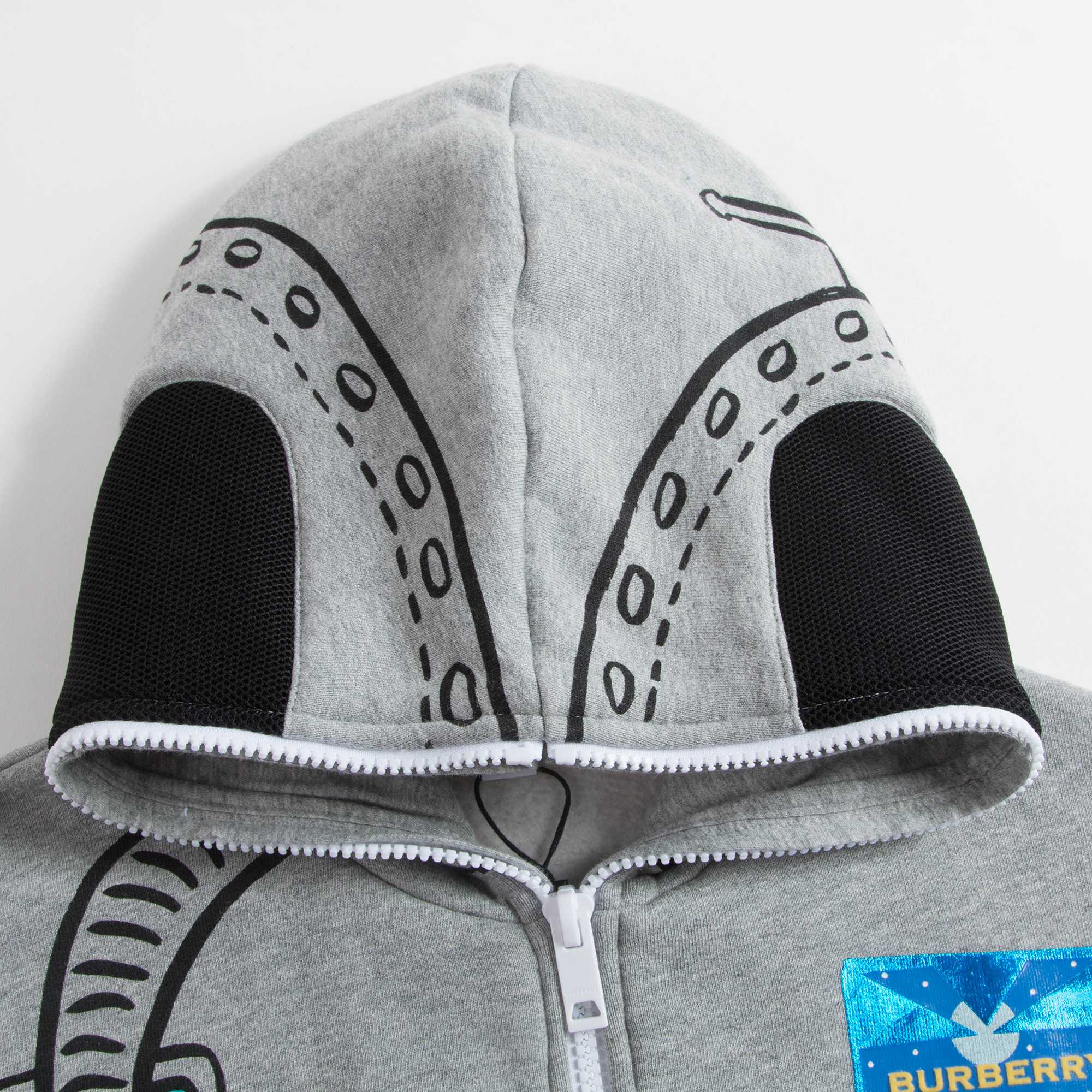 Boys Grey Melange Cotton Sweatshirt