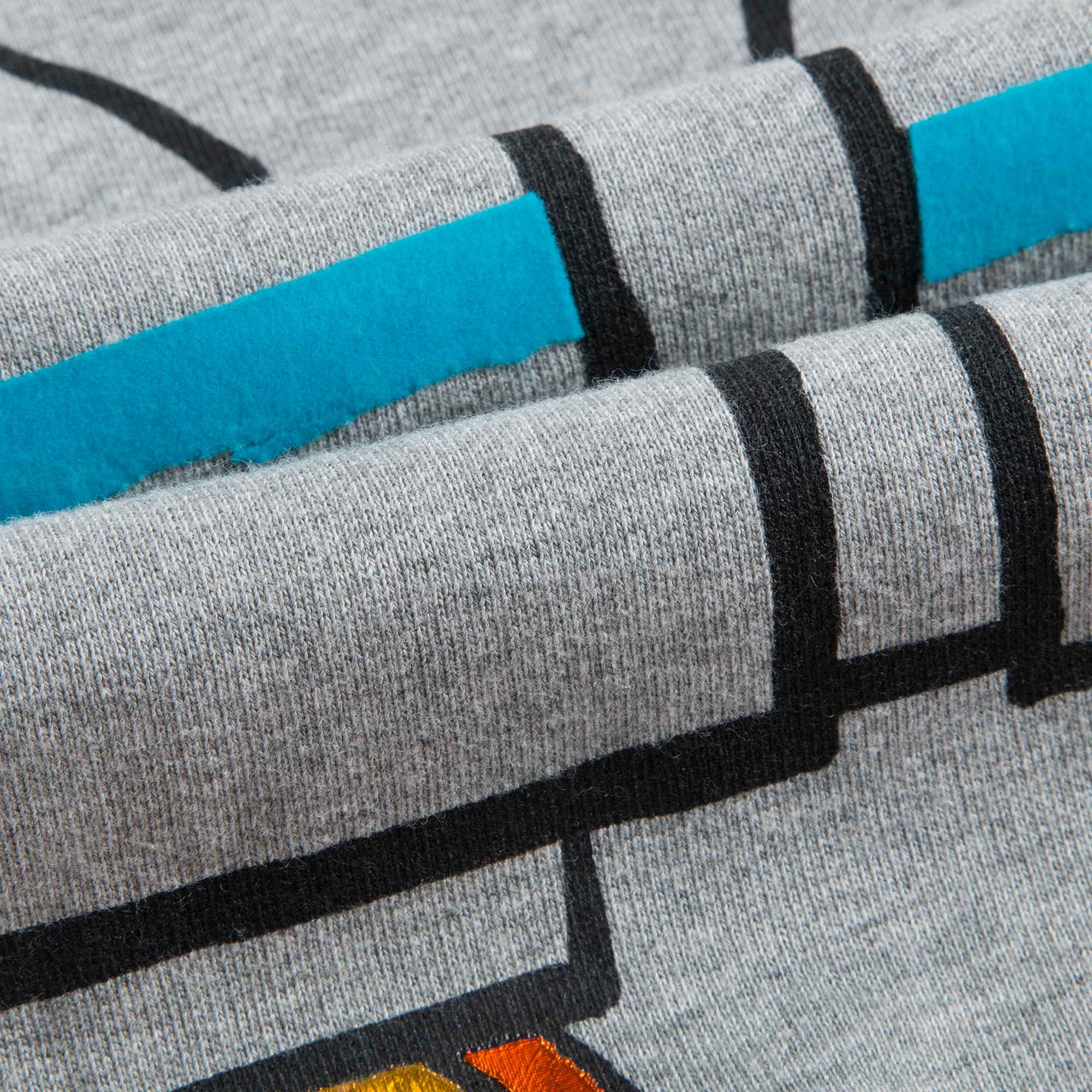 Boys Grey Melange Cotton Sweatshirt