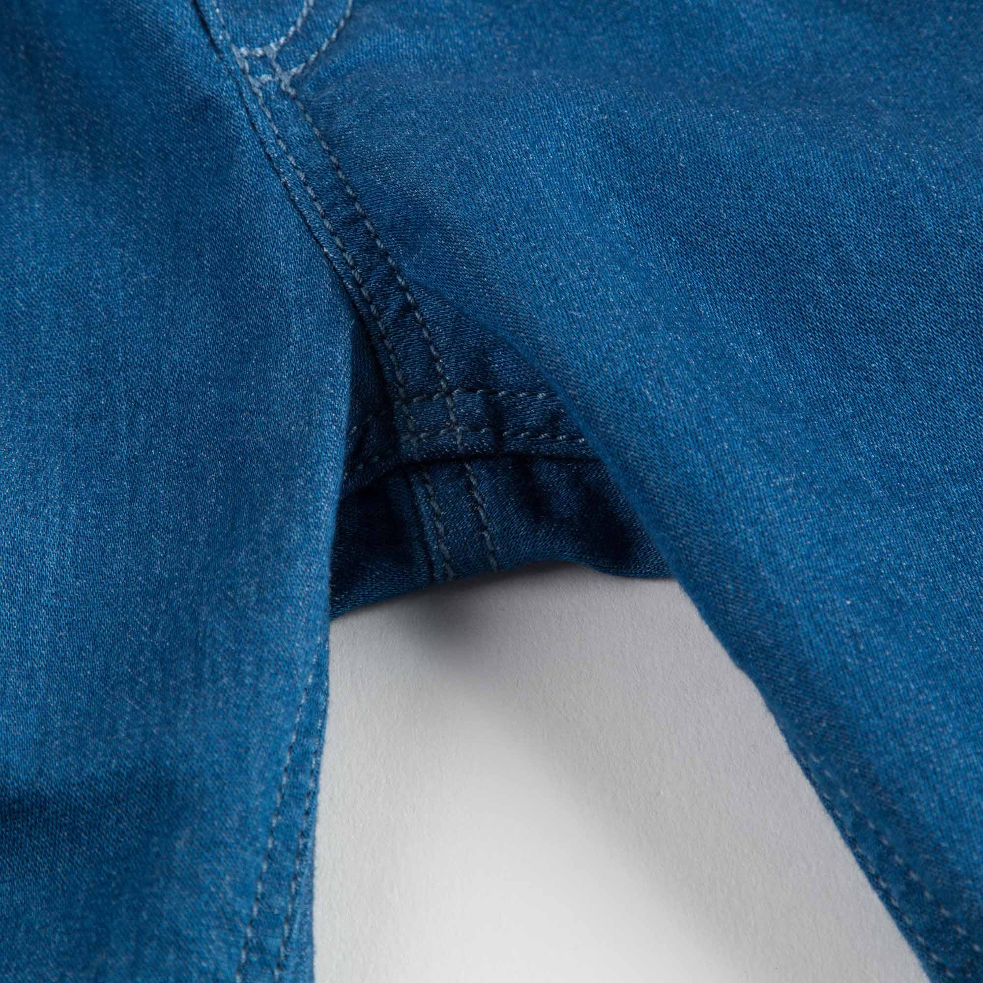 Baby Blue Denim Jeans with Gucci Trim