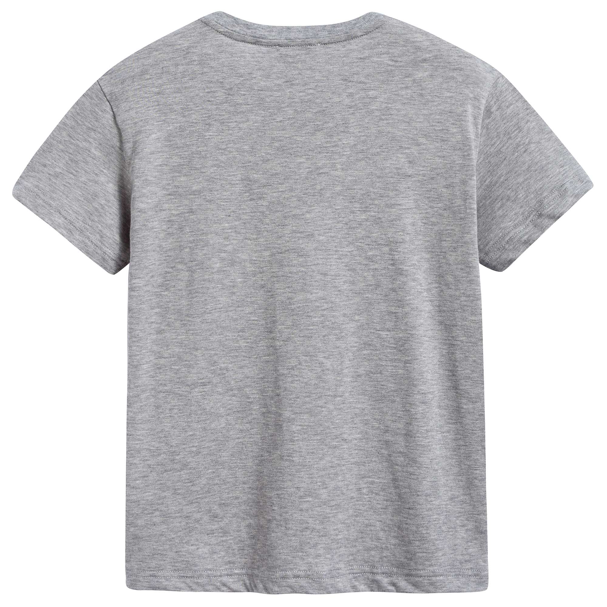 Boys Grey Cotton T-shirt