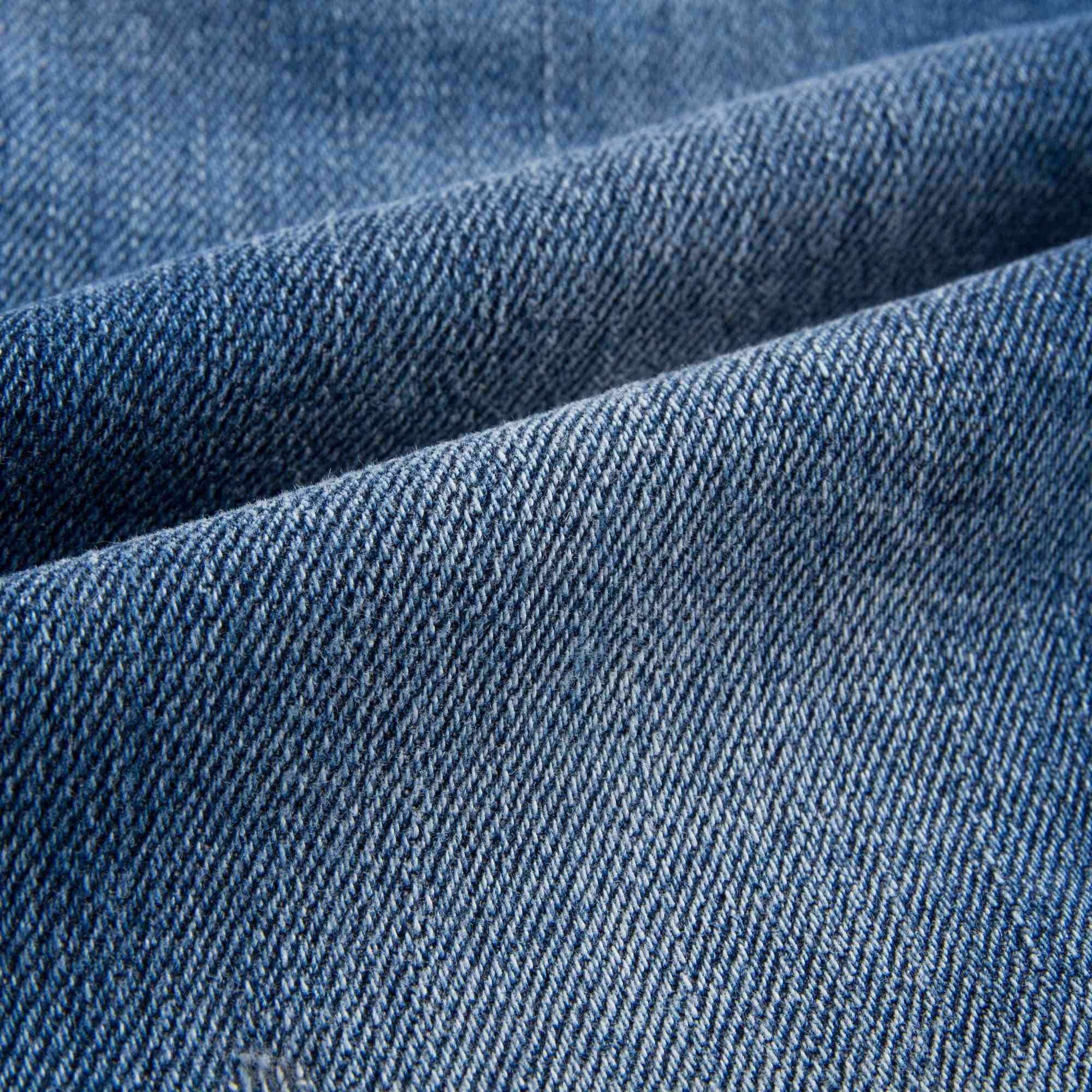 Girls Blue Denim Embroidered Pocket Jeans