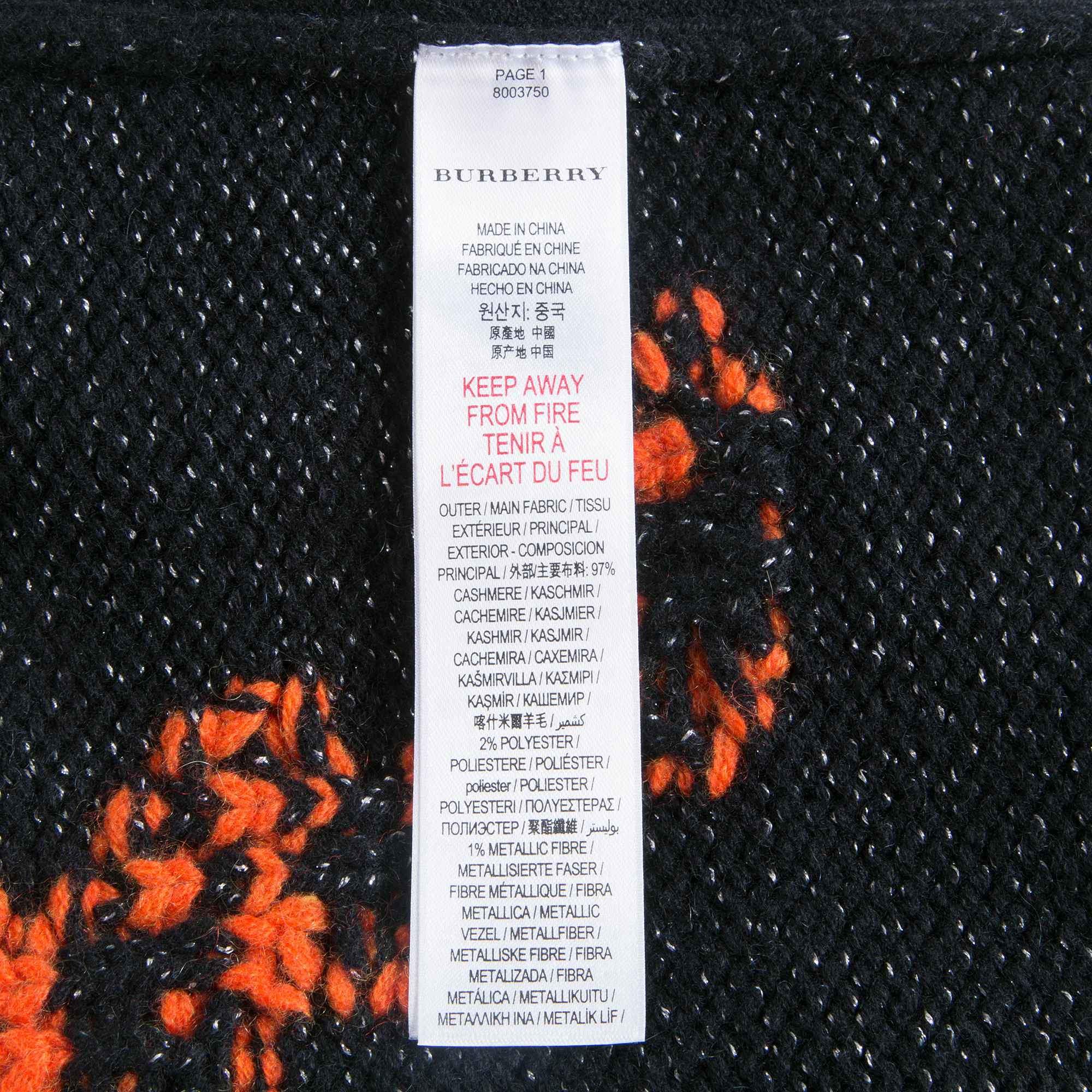 Boys Black Cashmere Sweater