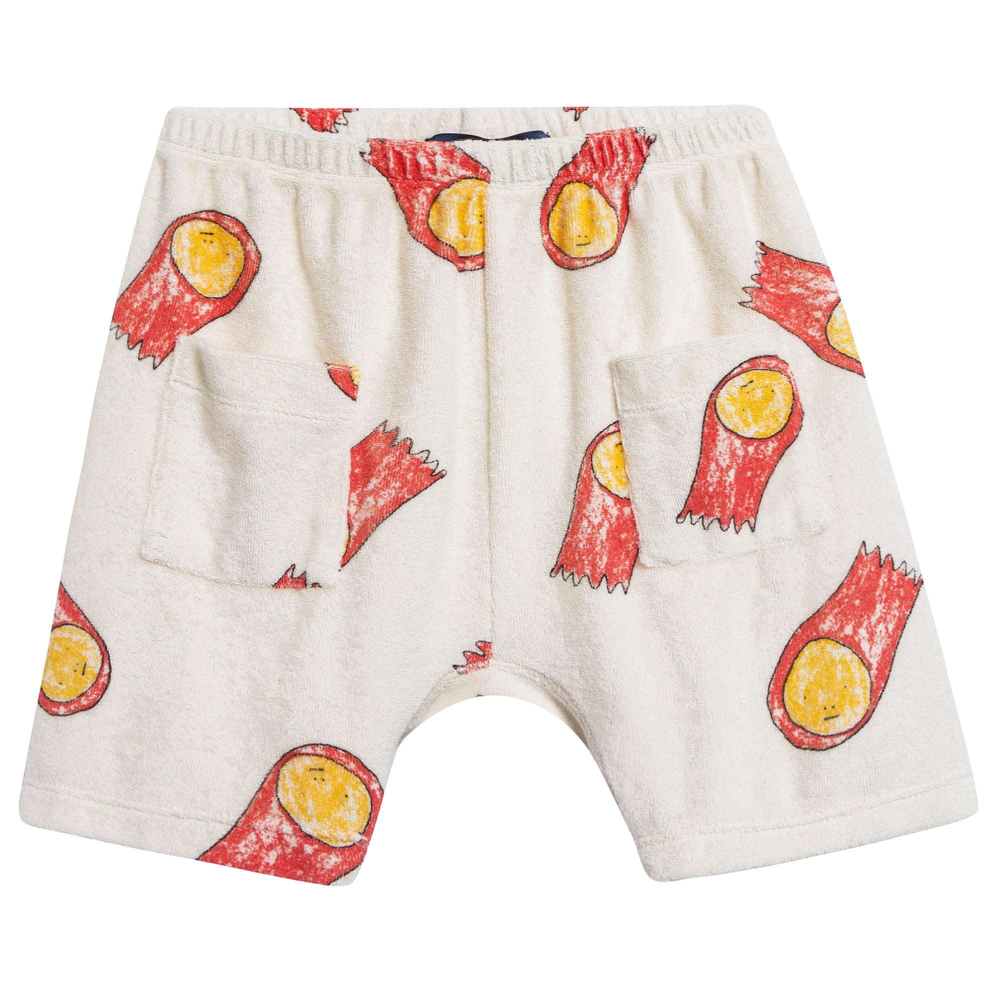 Baby Raw White Halleys Cotton Shorts