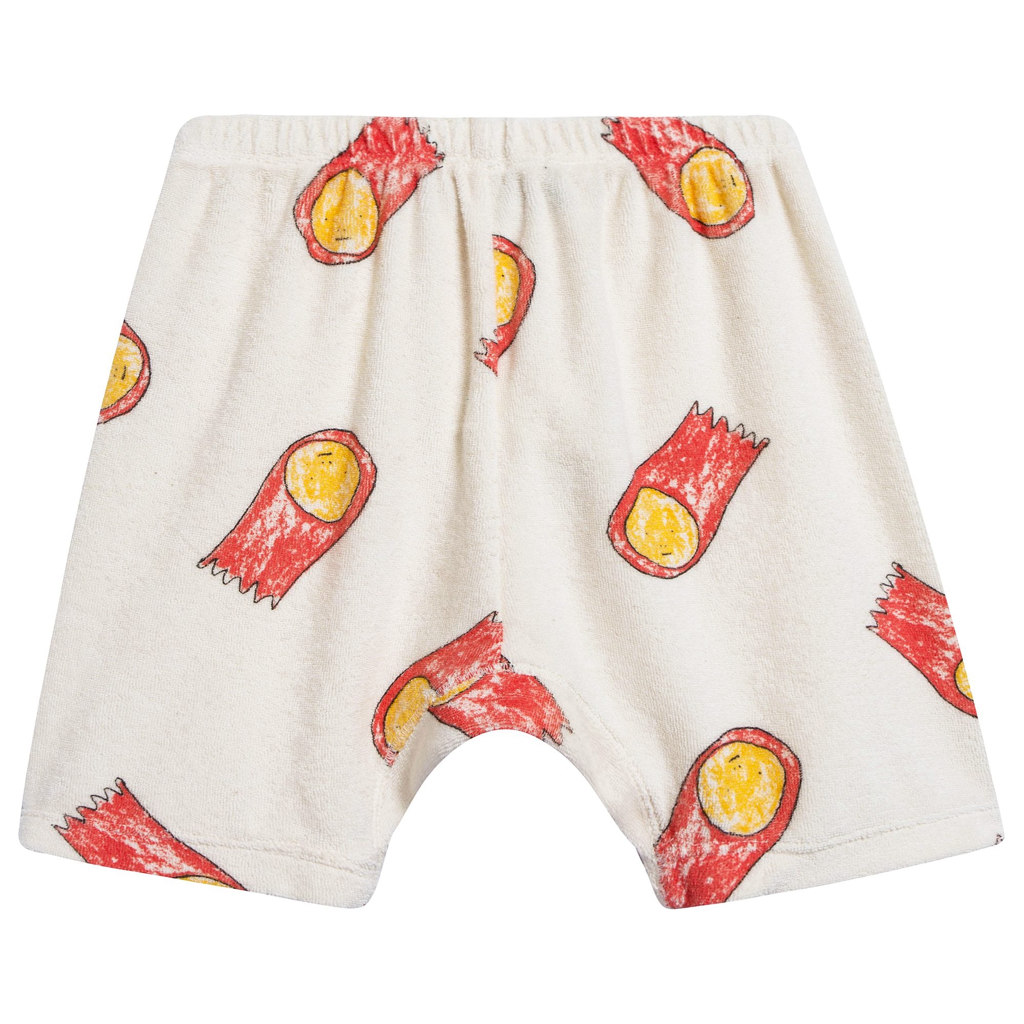 Baby Raw White Halleys Cotton Shorts