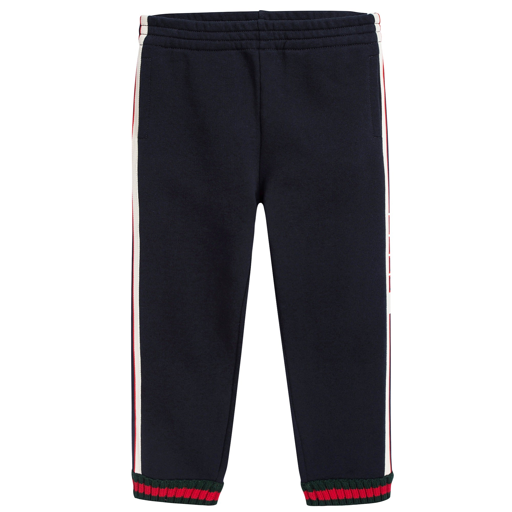 Boys Navy Blue Cotton Joggers