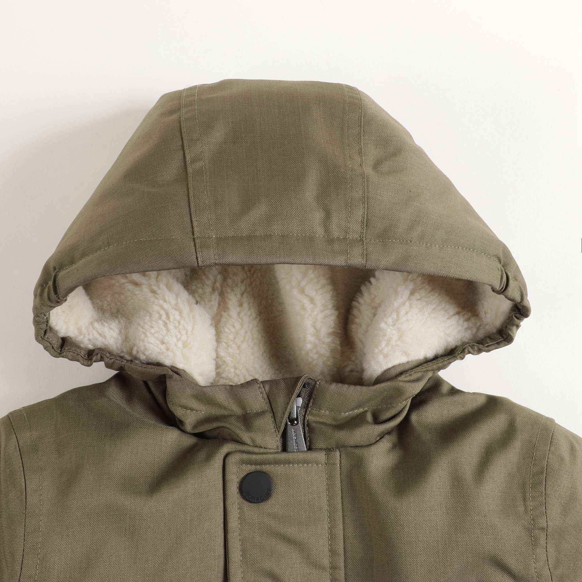 Boys Khaki Parka Coat