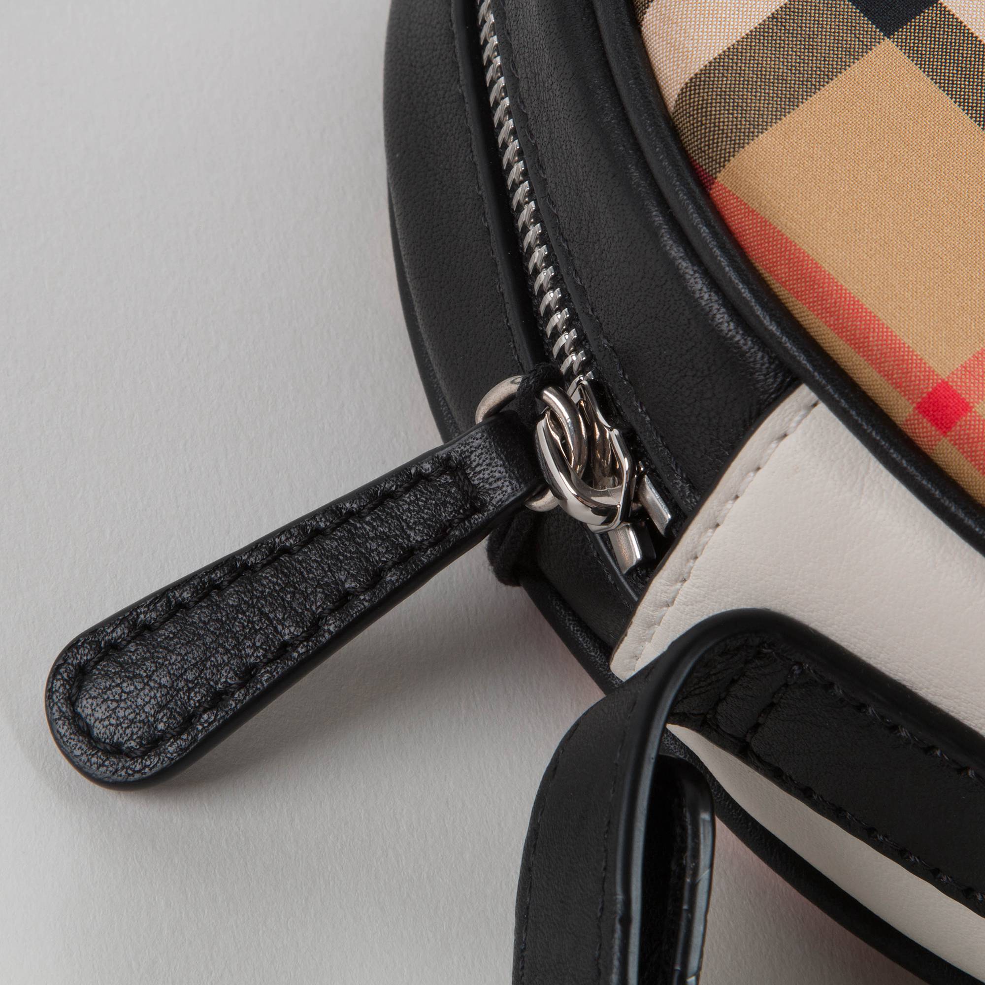 Girls Black & Yellow Check Bag