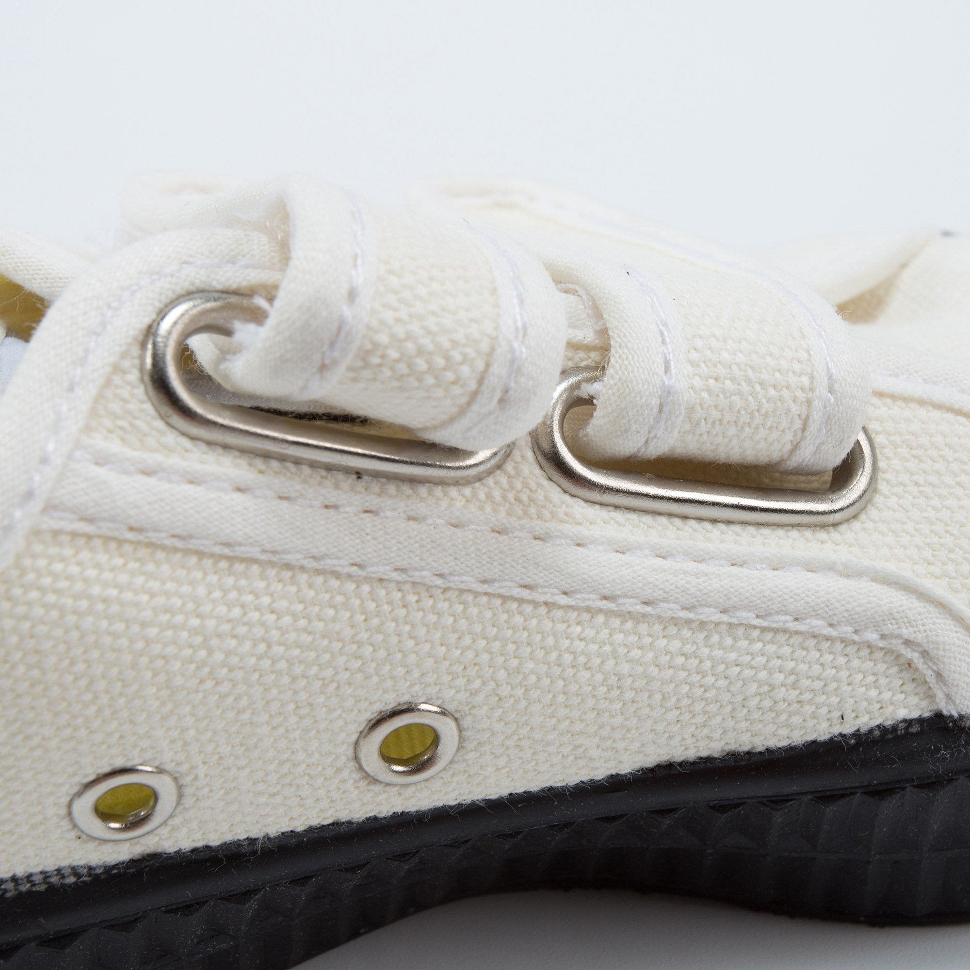 Boys White Black Velcro Shoes