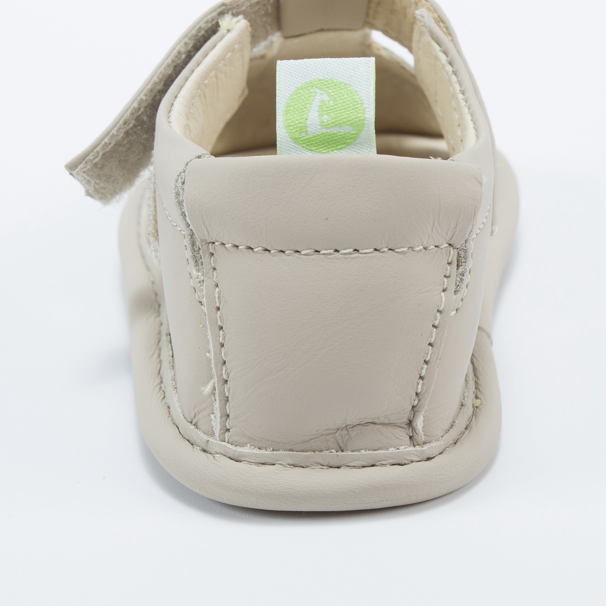 Baby Boys Gray Leather Sandals