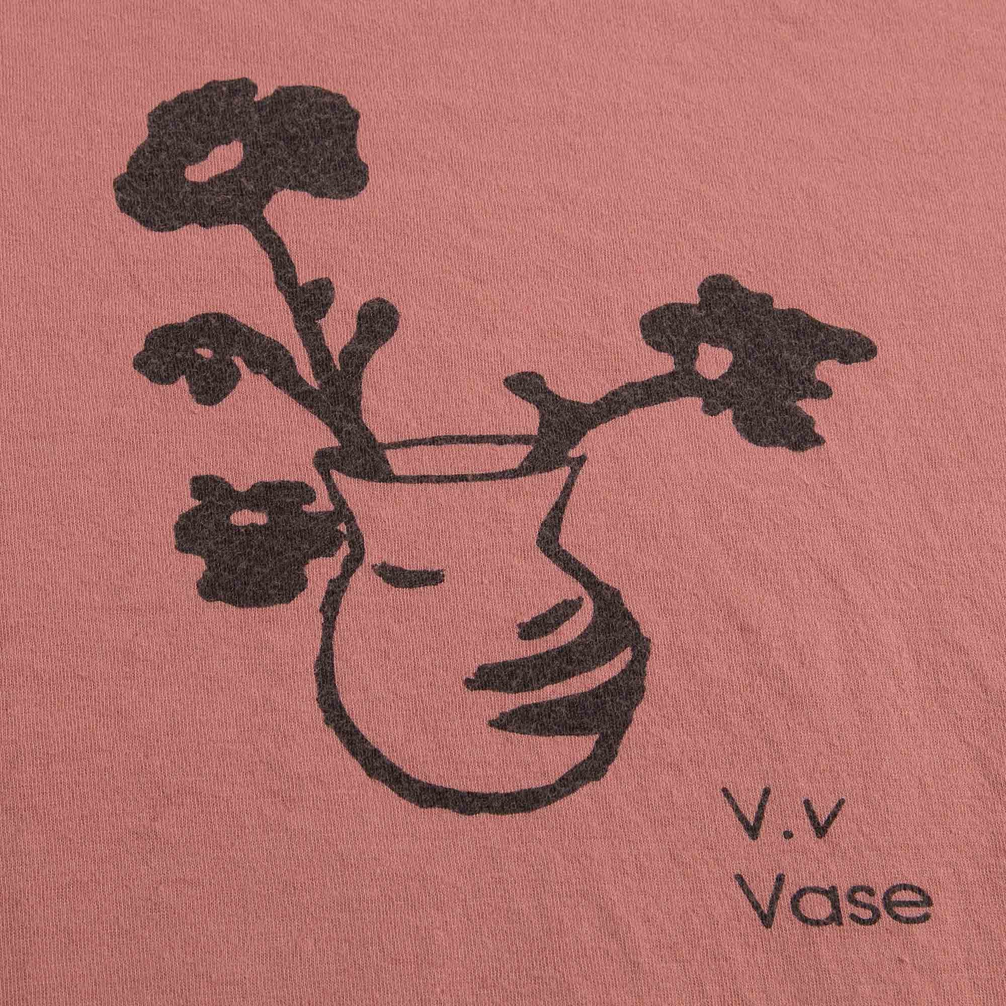 Girls Dark Red Floral Printed Trims T-Shirt - CÉMAROSE | Children's Fashion Store - 3