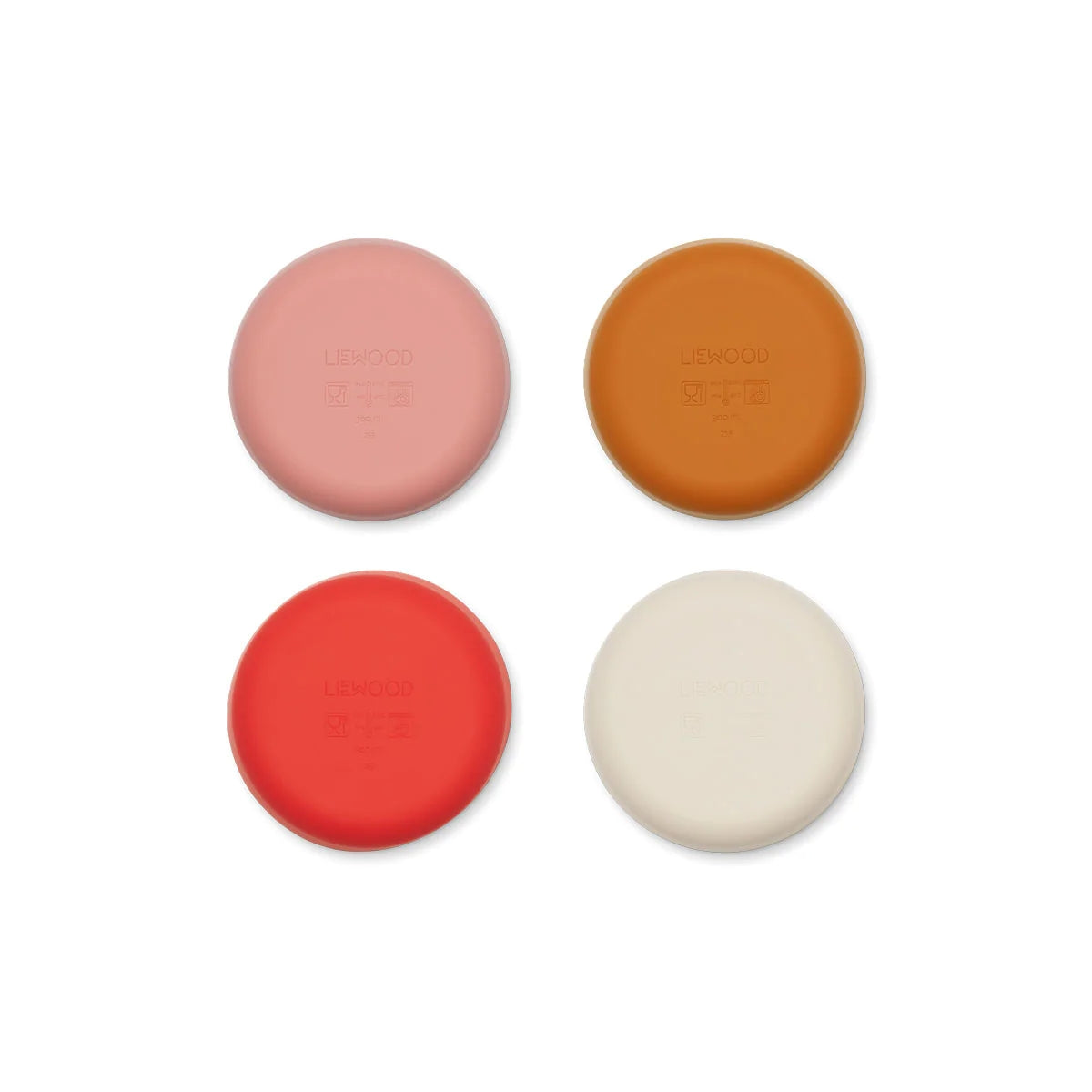 Multicolor Silicone Bowels (4 Pack)