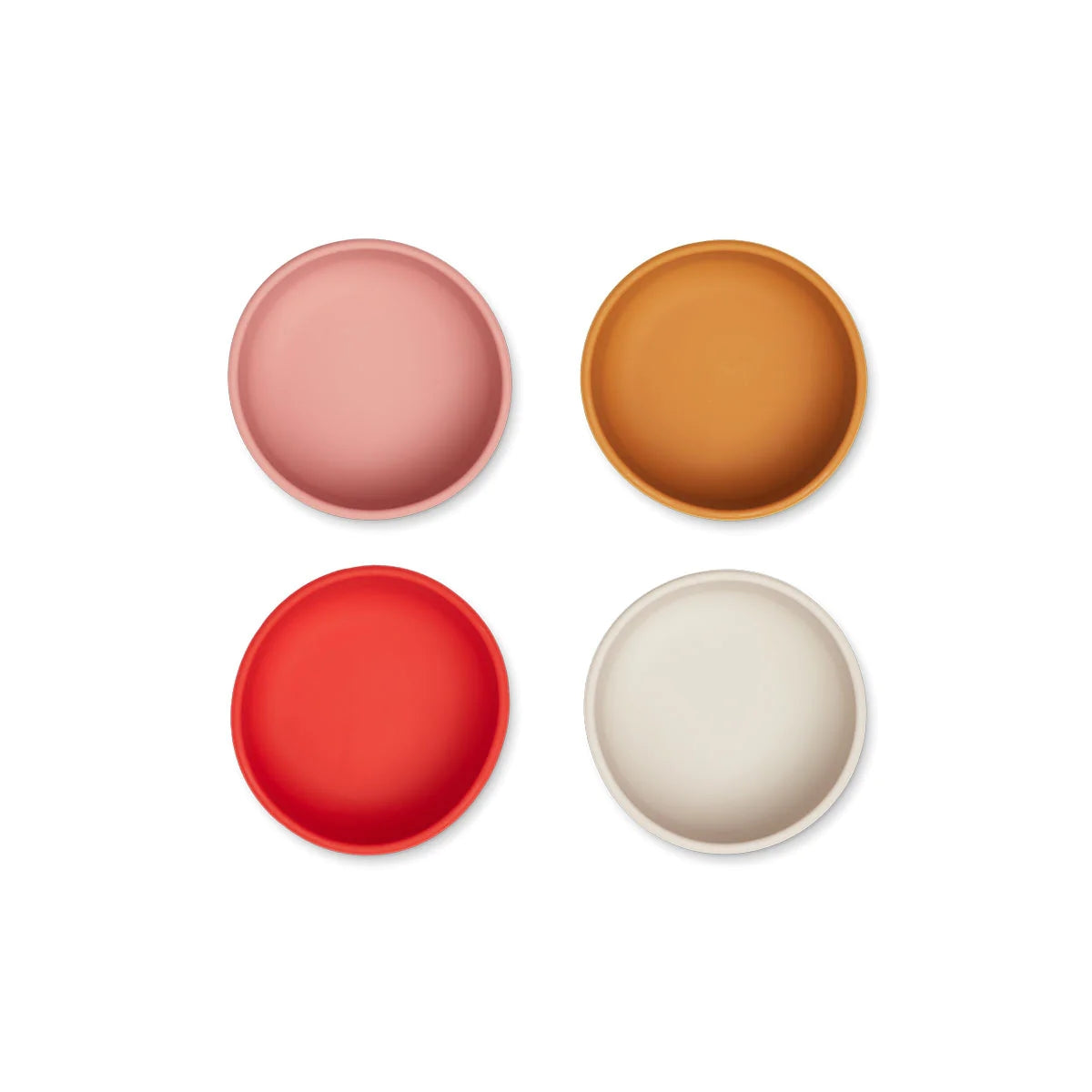 Multicolor Silicone Bowels (4 Pack)