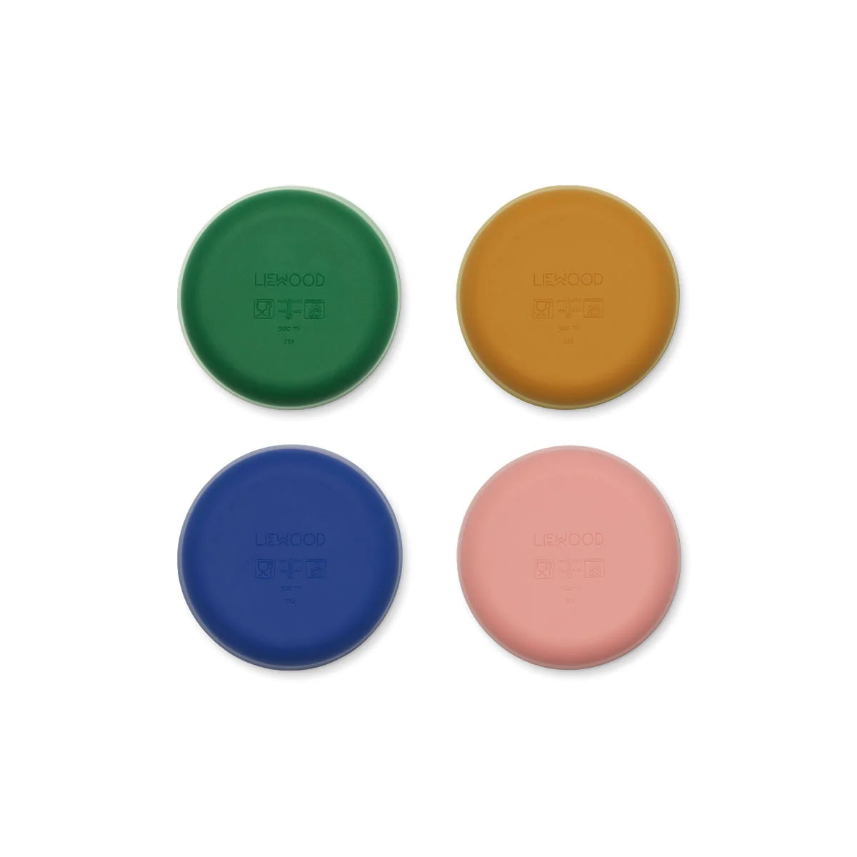 Multicolor Silicone Bowels (4 Pack)