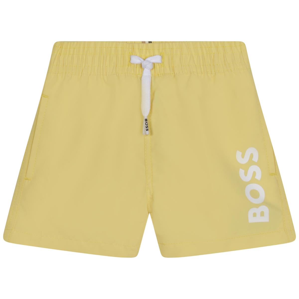 Baby Boys Yellow Swim Shorts