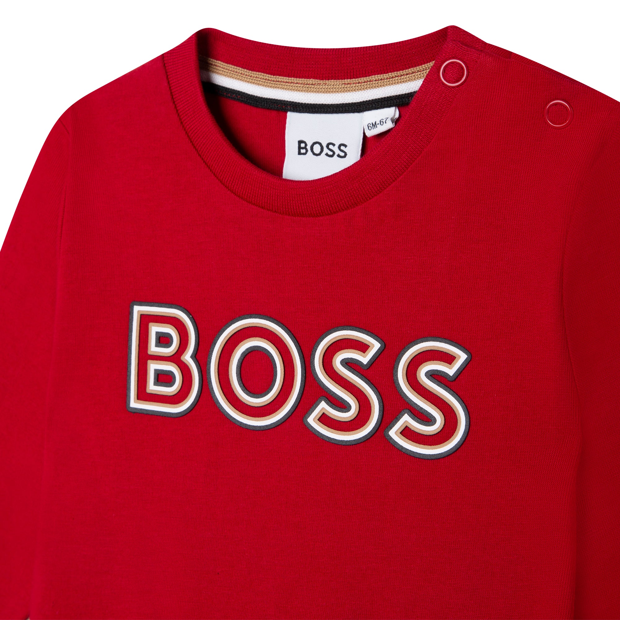 Baby Boys Red Logo Cotton T-Shirt