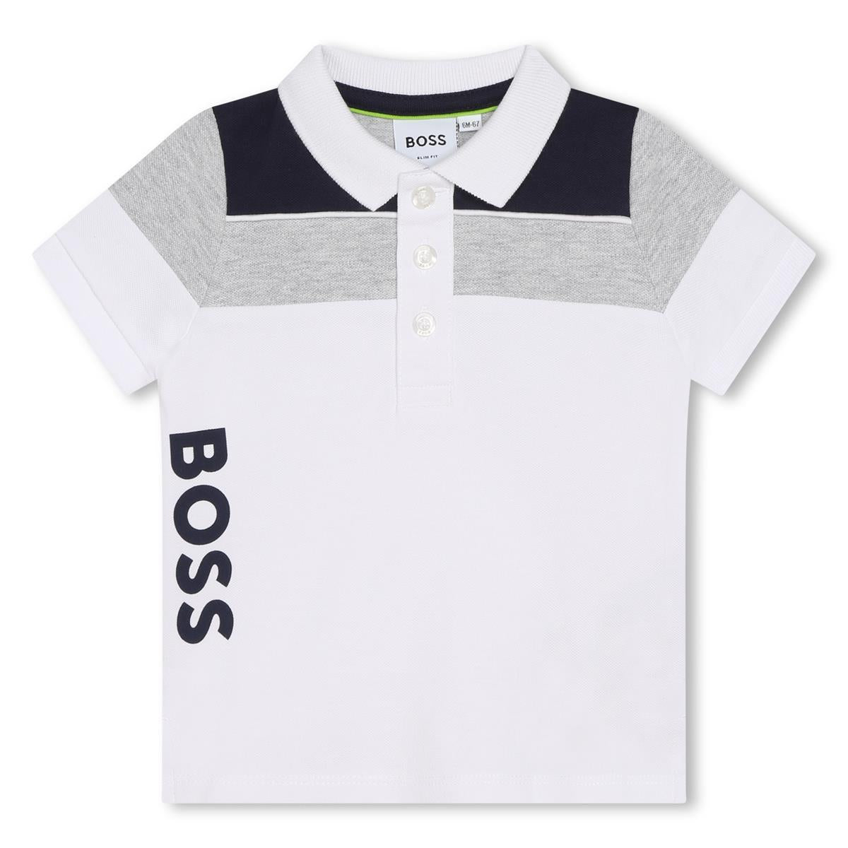 Baby Boys White Polo Shirt