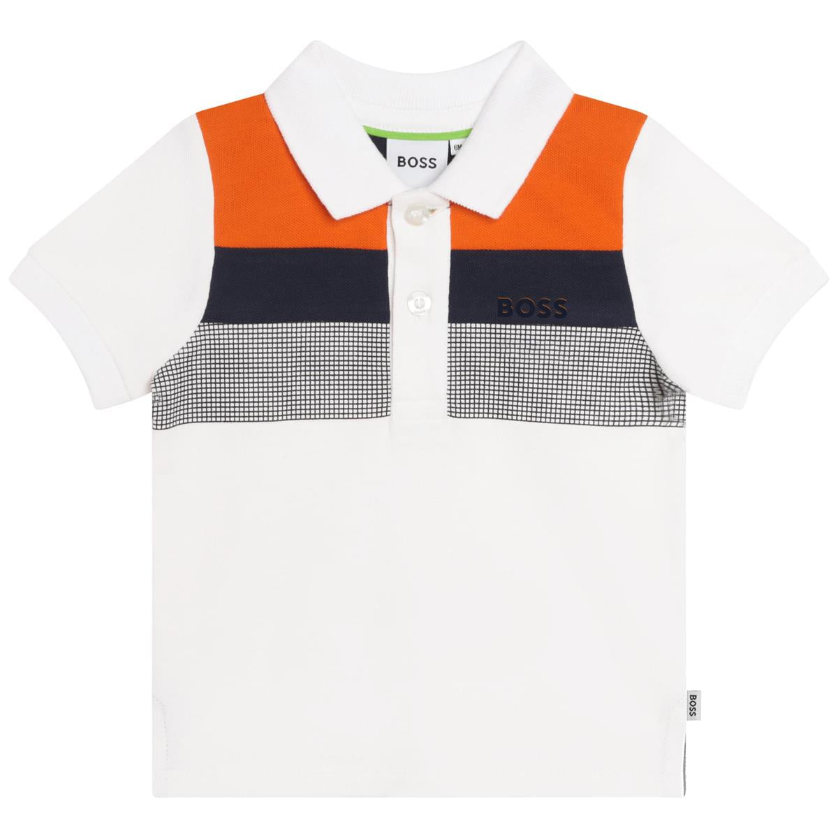 Baby Boys White Polo Shirt