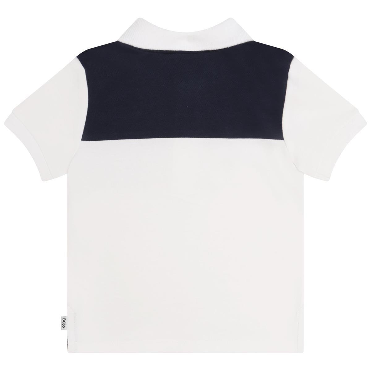 Baby Boys White Polo Shirt