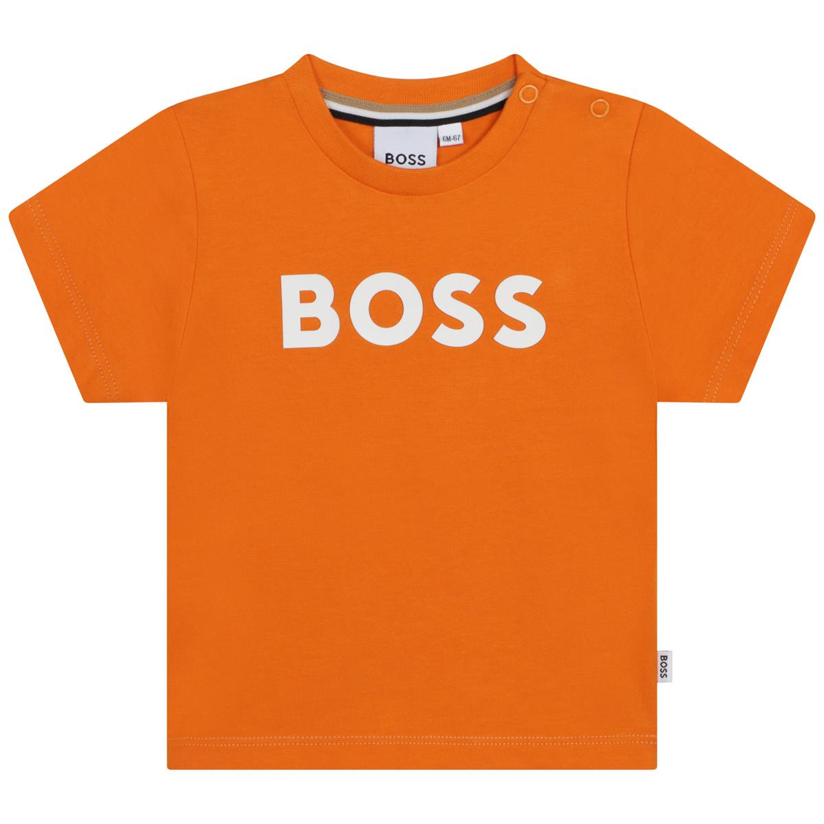 Baby Boys Orange Logo T-Shirt