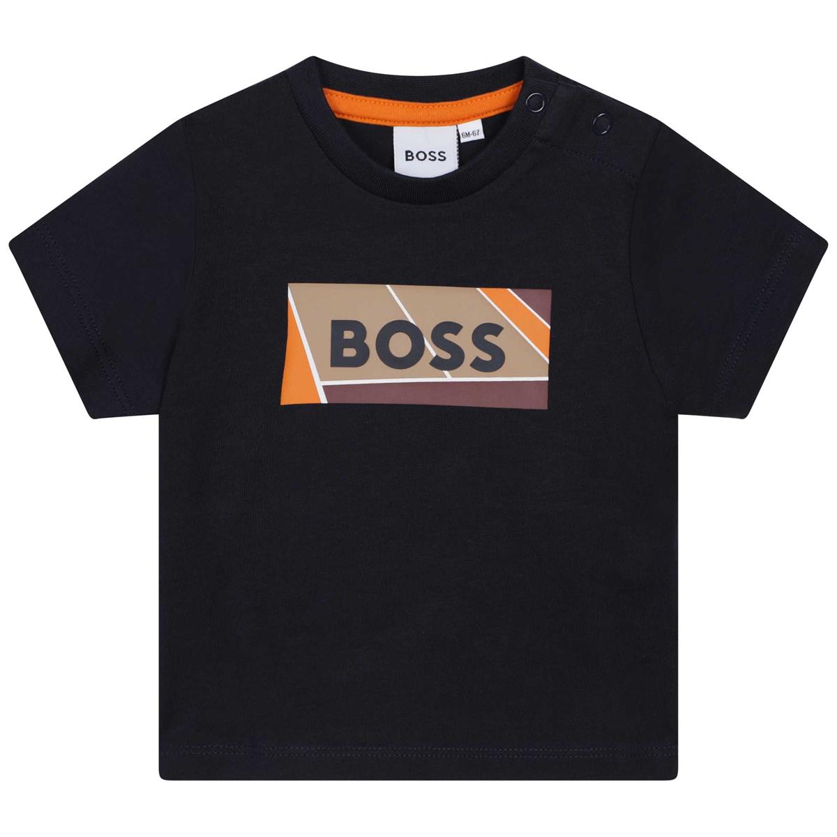 Baby Boys Navy Logo T-Shirt