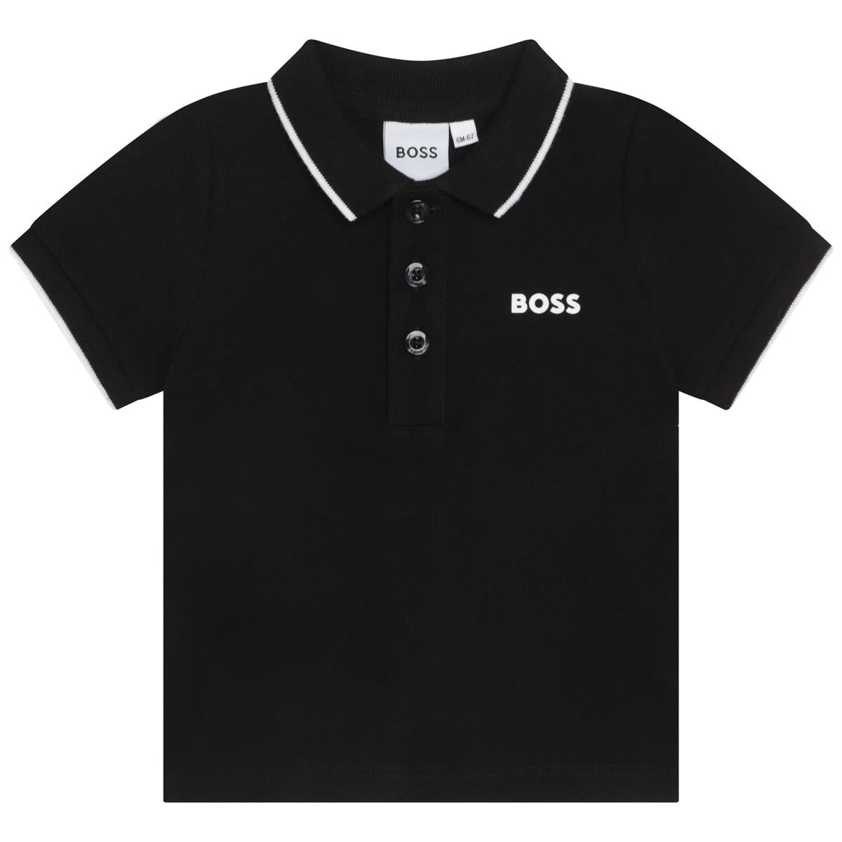 Baby Boys Black Polo Shirt