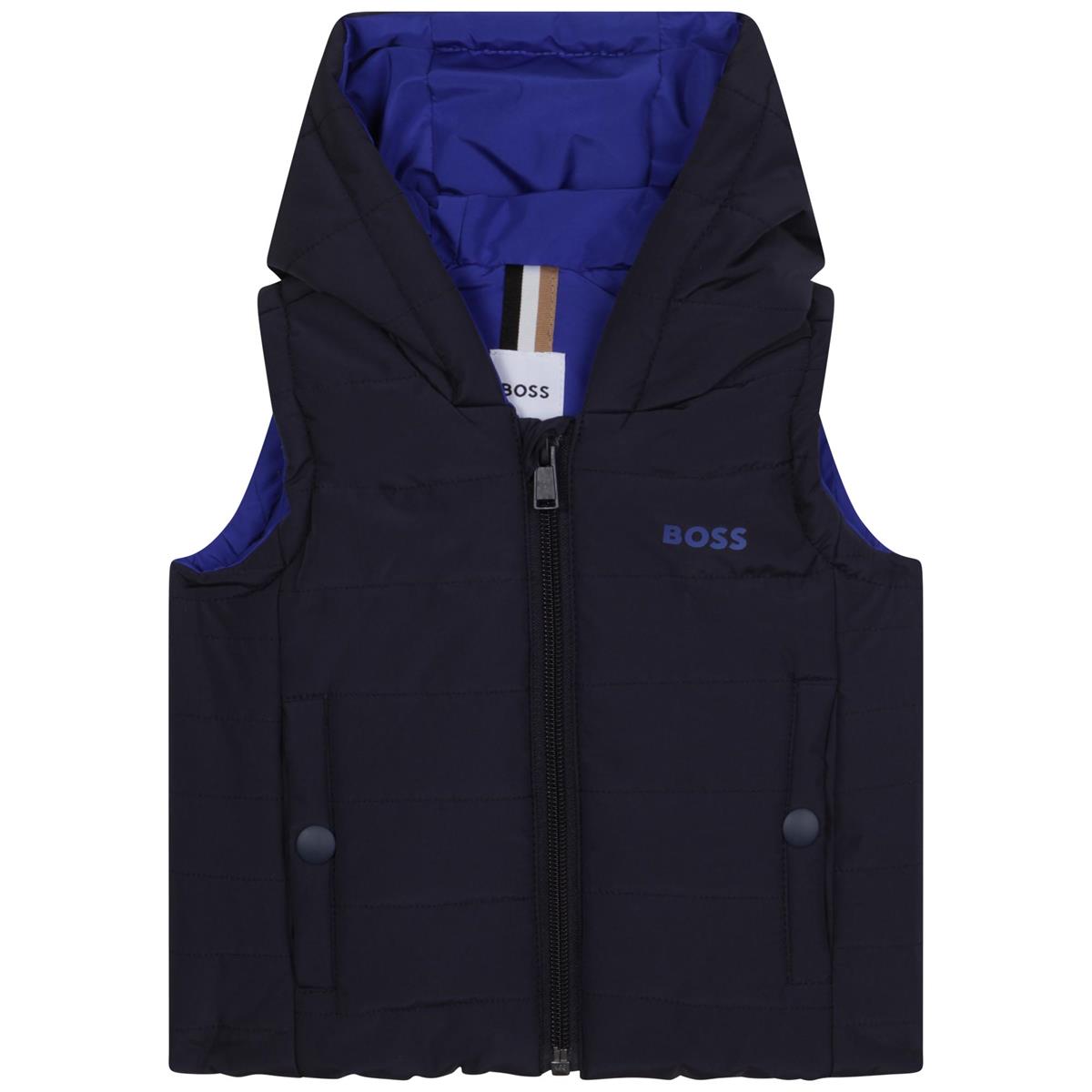 Baby Boys Navy Gilet