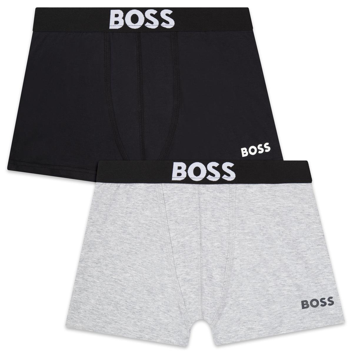 Boys Grey Underwear Set(2 Pack)