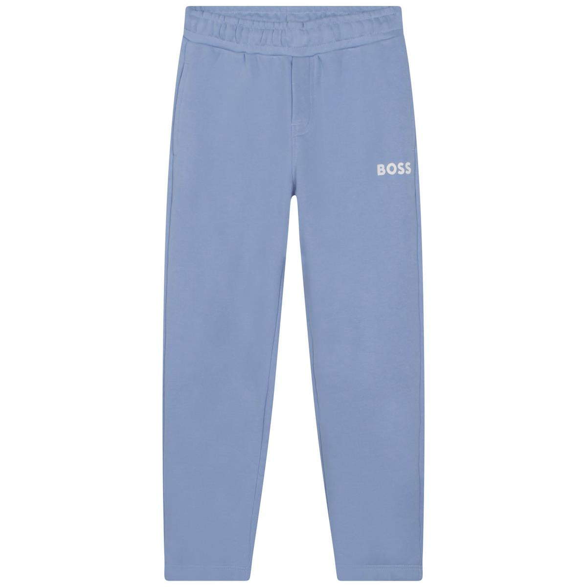 Boys Light Blue Cotton Trousers