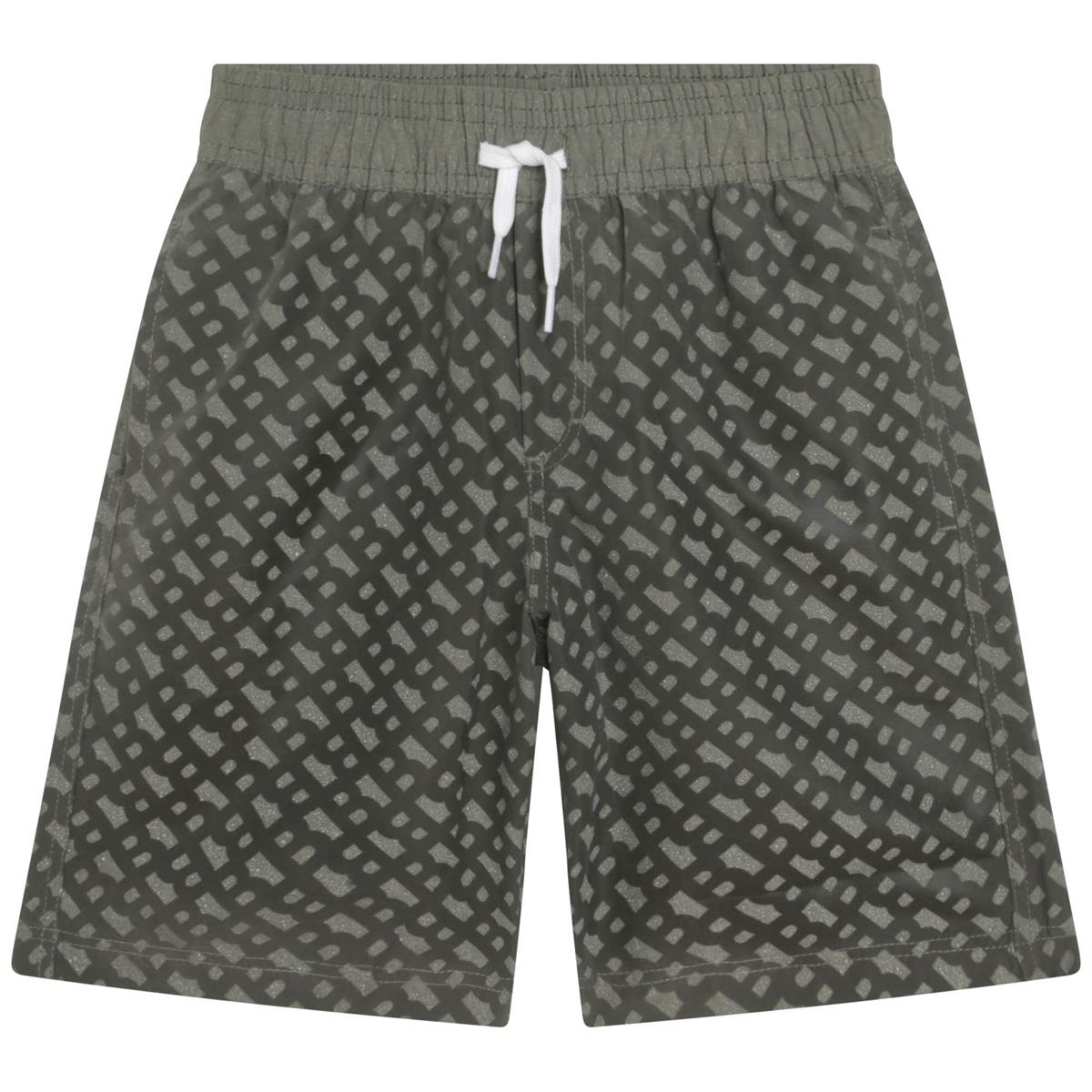 Boys Dark Green Swim Shorts