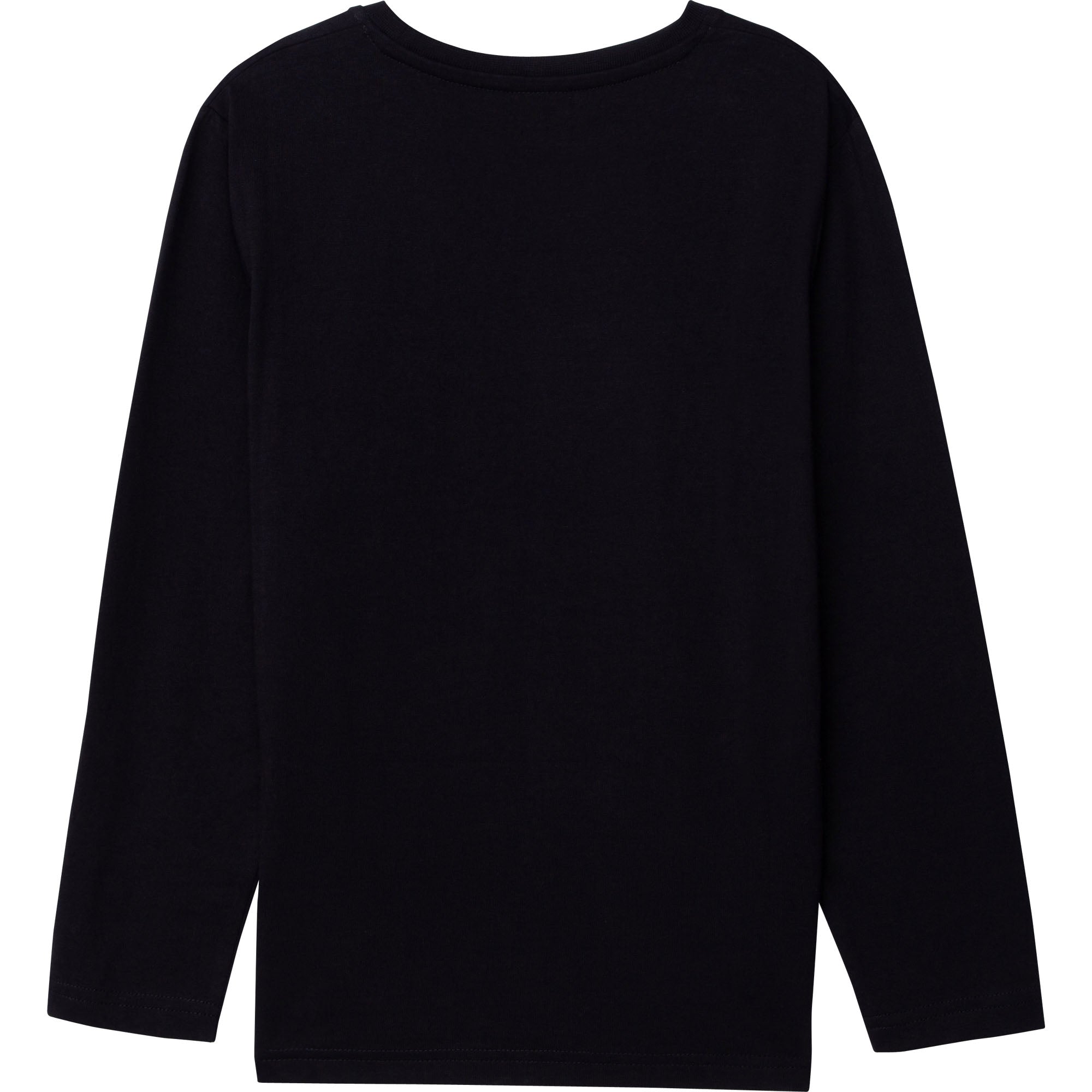 Boys Black Logo Cotton T-Shirt
