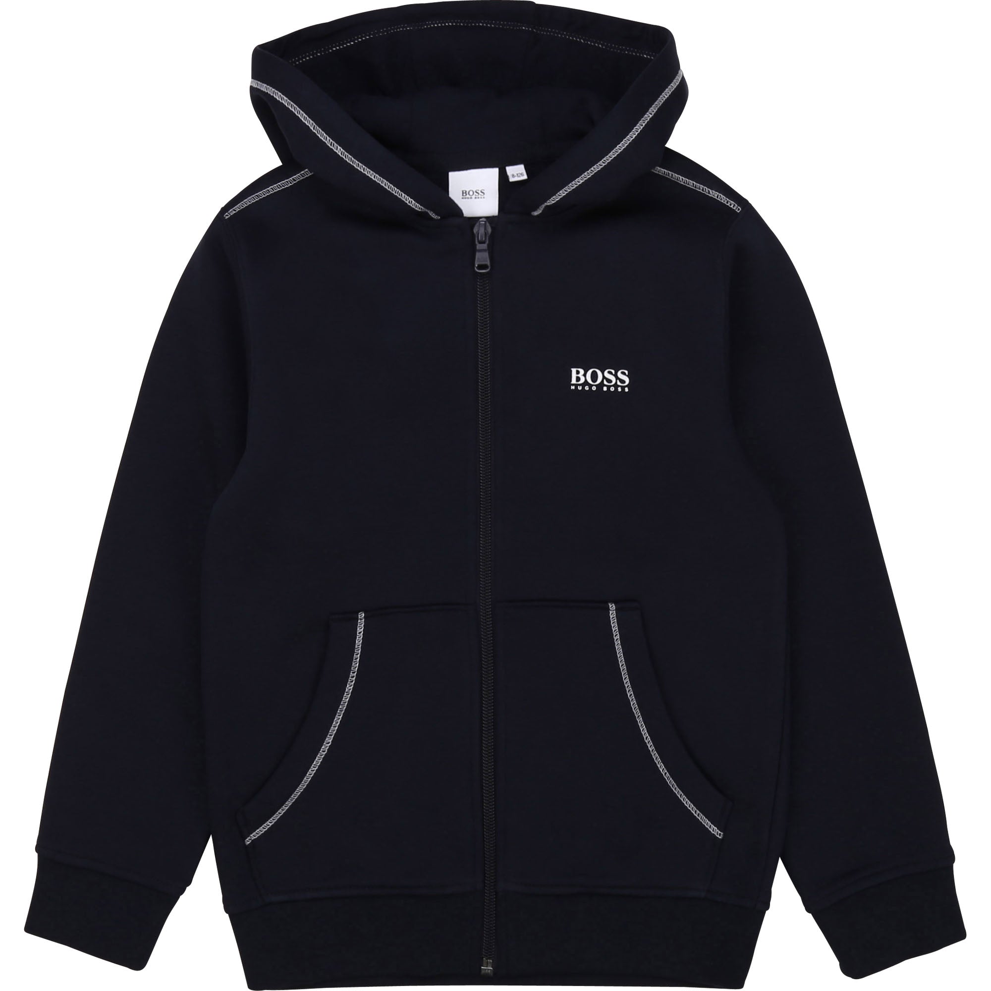 Boys Dark Navy Jogging Cardigan