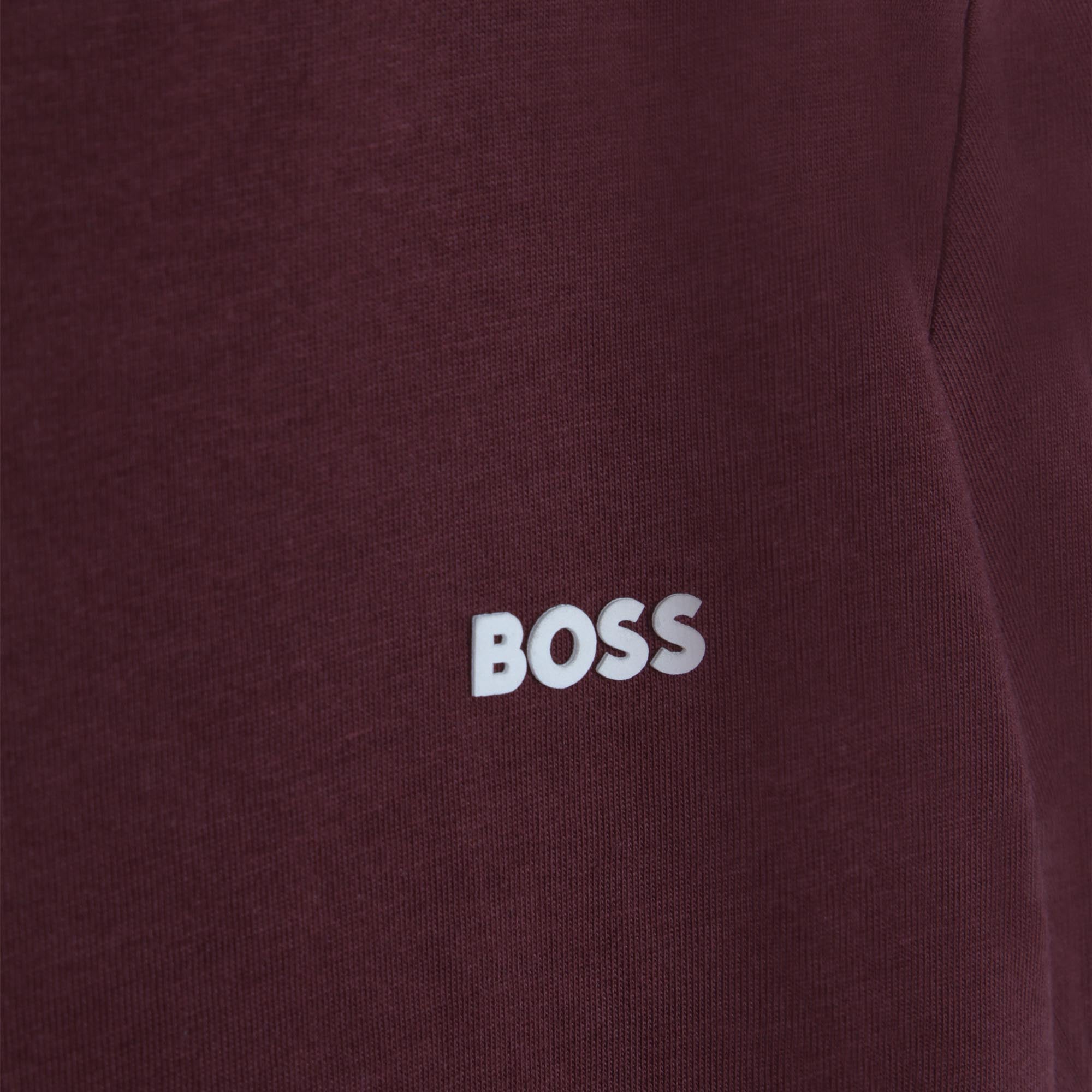 Boys Dark Red Cotton T-Shirt
