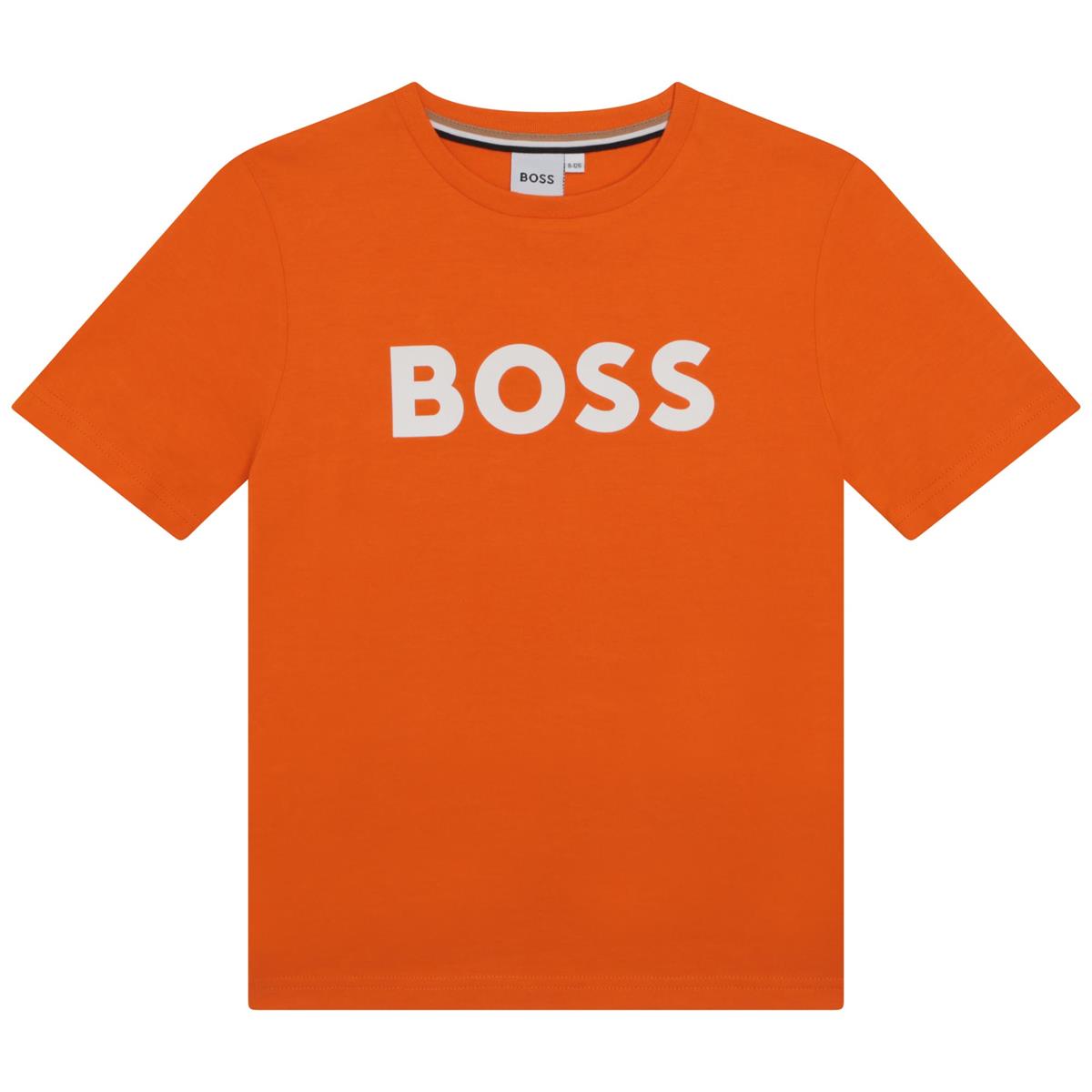 Boys Orange Logo T-Shirt