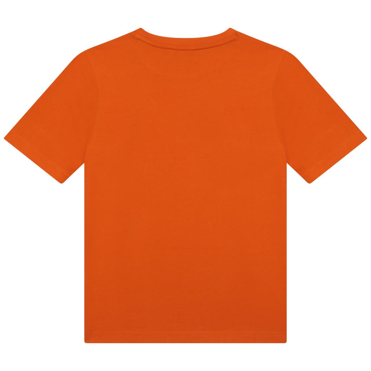 Boys Orange Logo T-Shirt