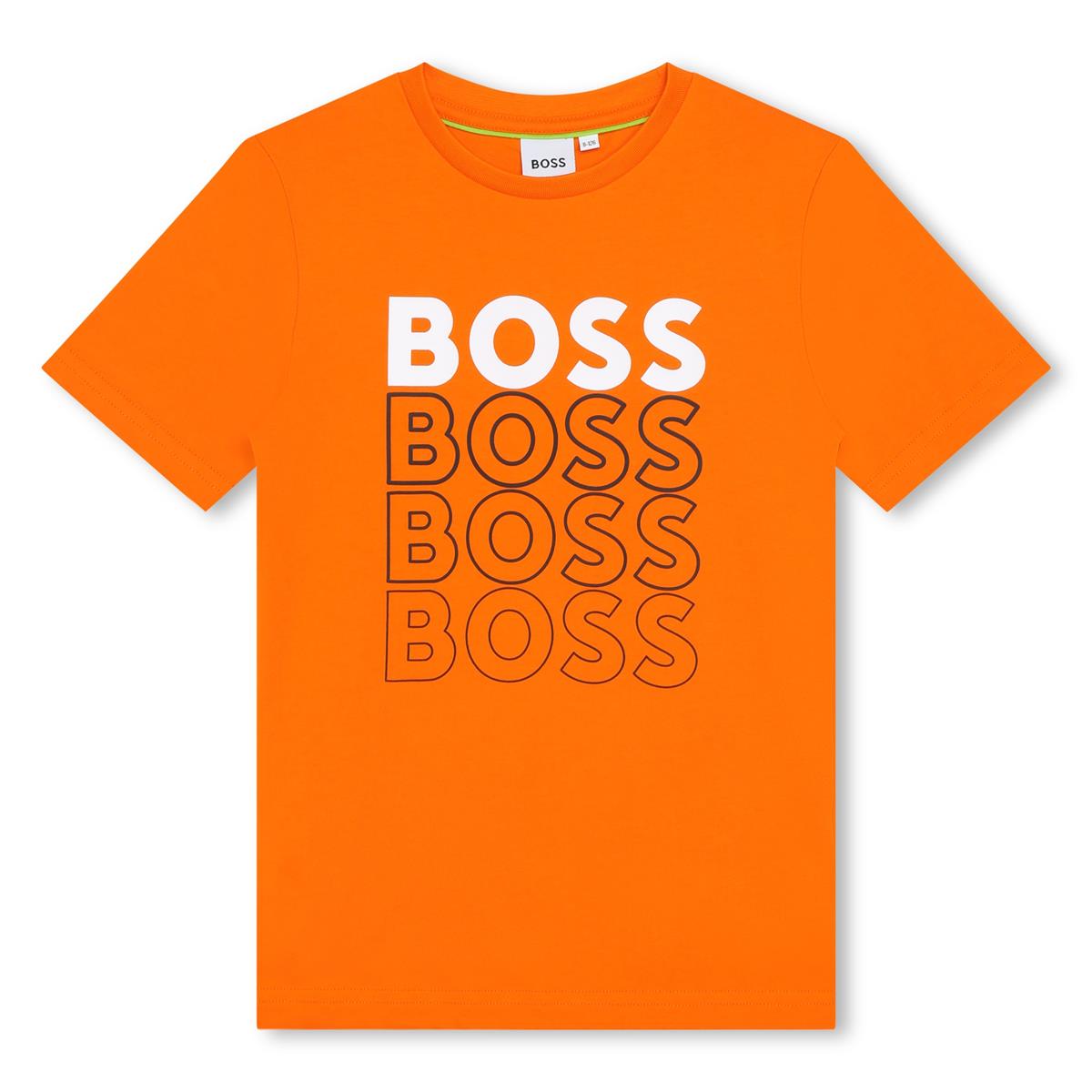 Boys Orange Logo T-Shirt
