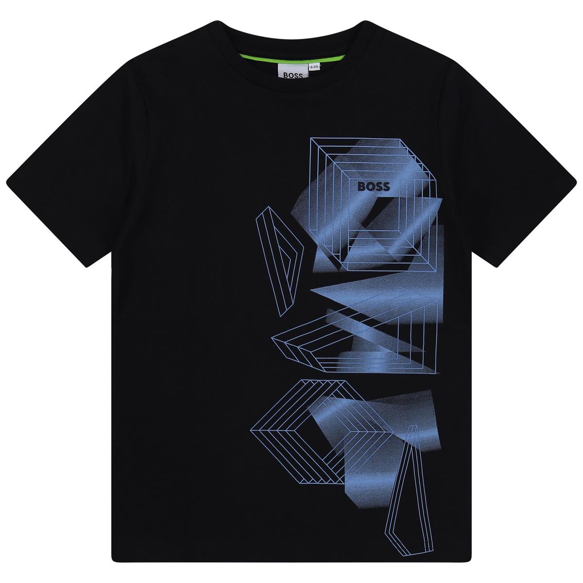 Boys Navy Printed T-Shirt