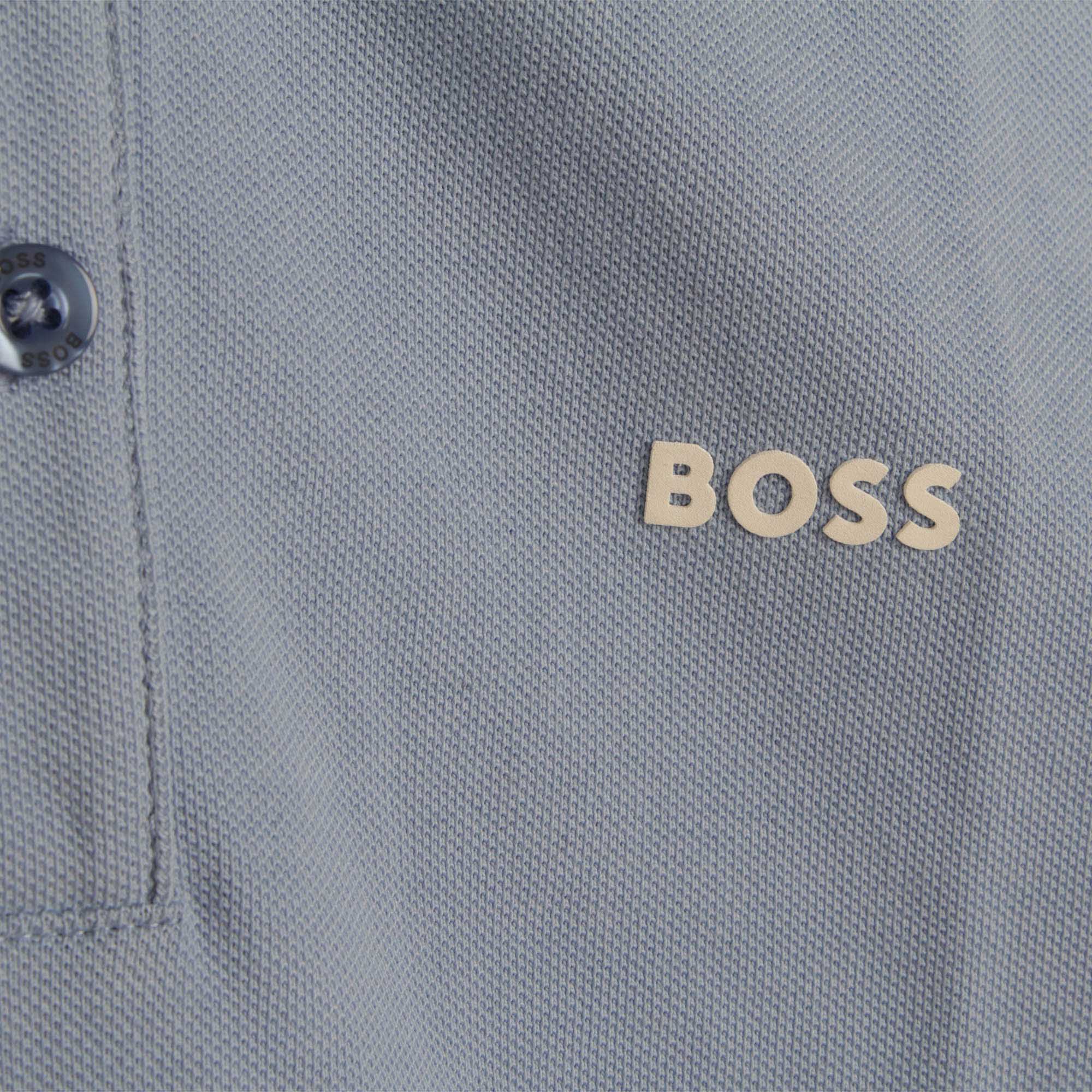 Boys Light Blue Cotton Polo Shirt