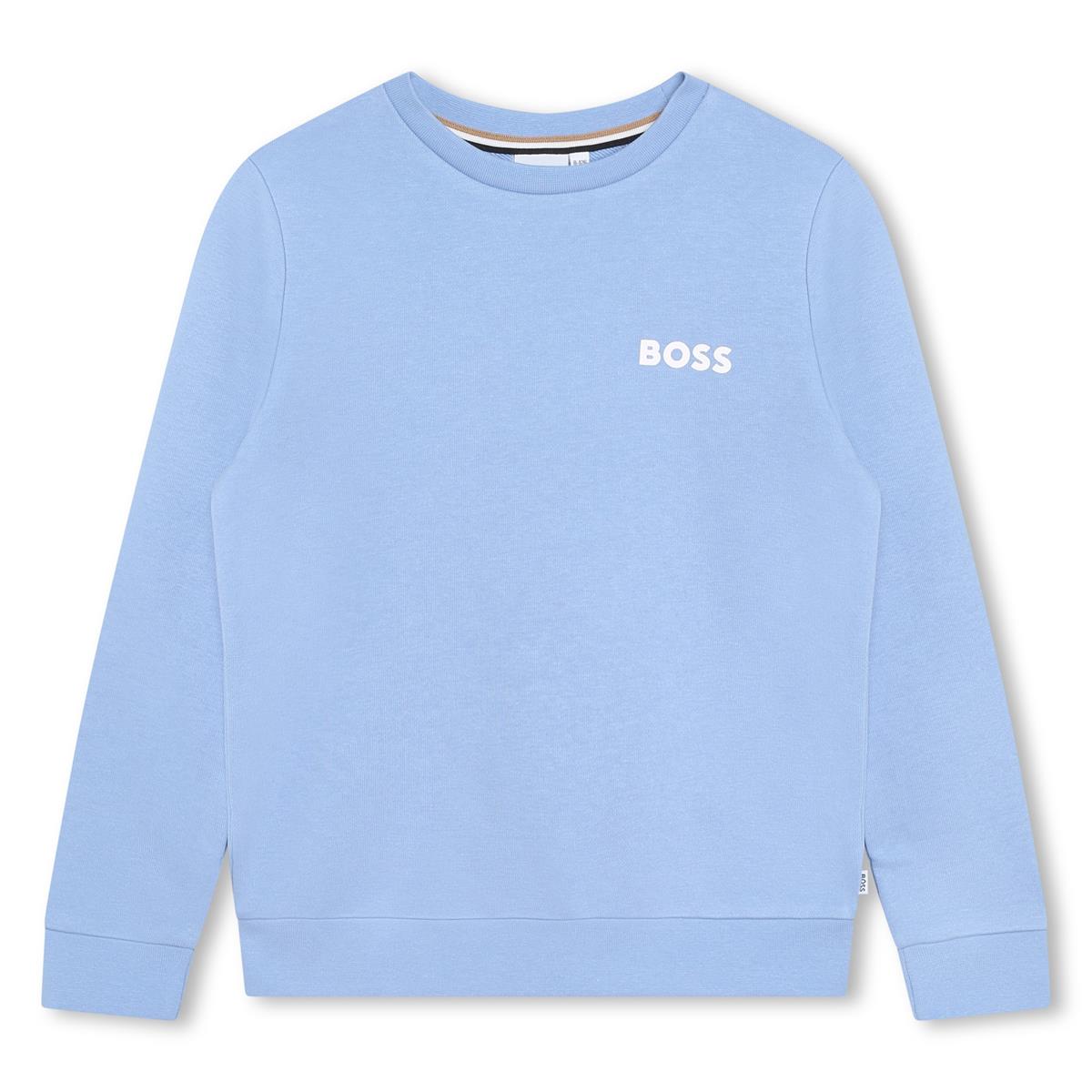 Boys Light Blue Logo Sweatshirt