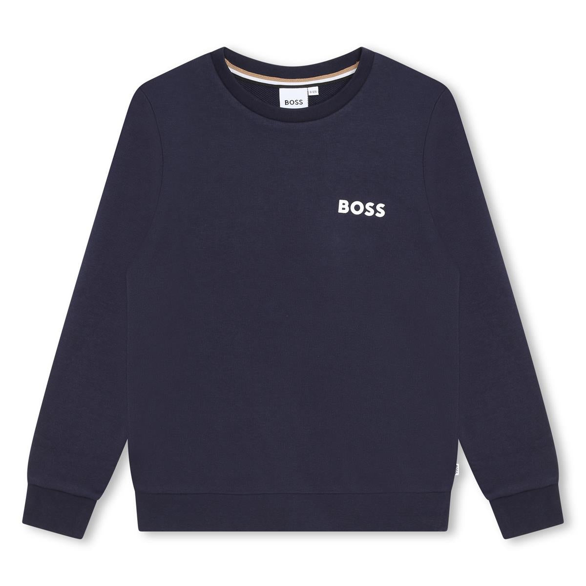 Boys Navy Logo Sweatshirt
